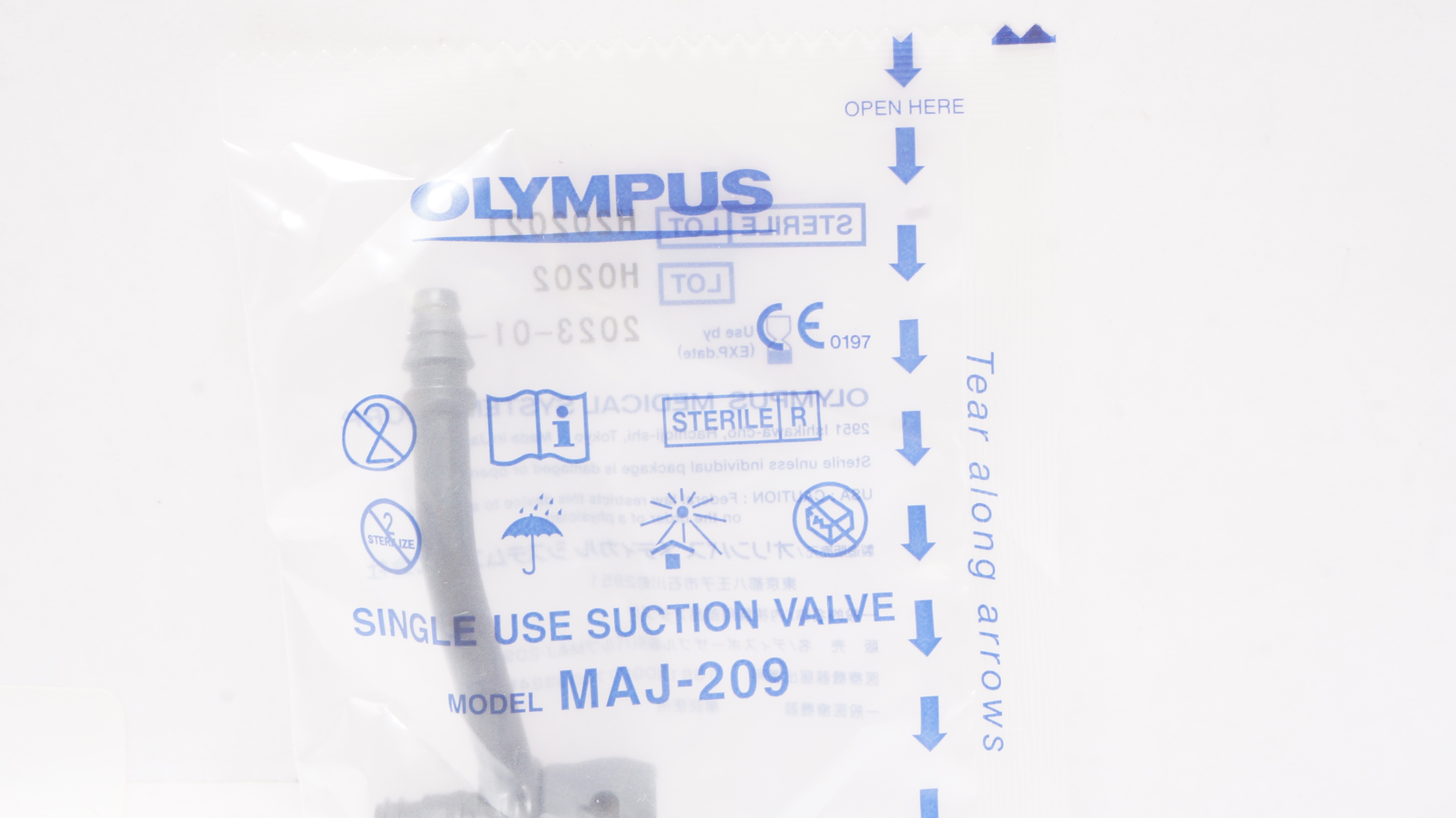Olympus MAJ-209 Sterile Single Use Biopsy Suction Valve (x)