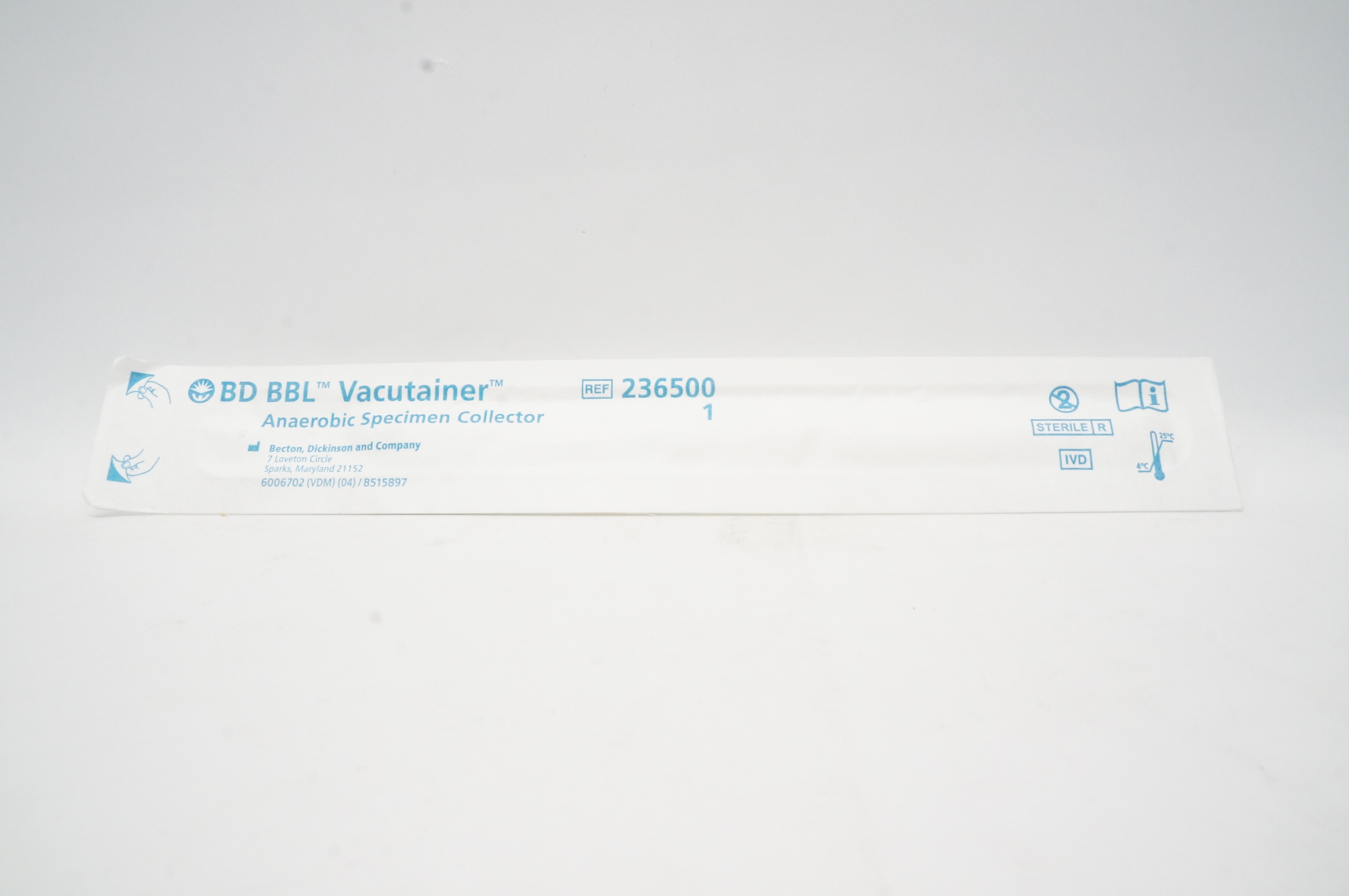 BD 236500 BBL Vacutainer Anaerobic Specimen Collector (x)