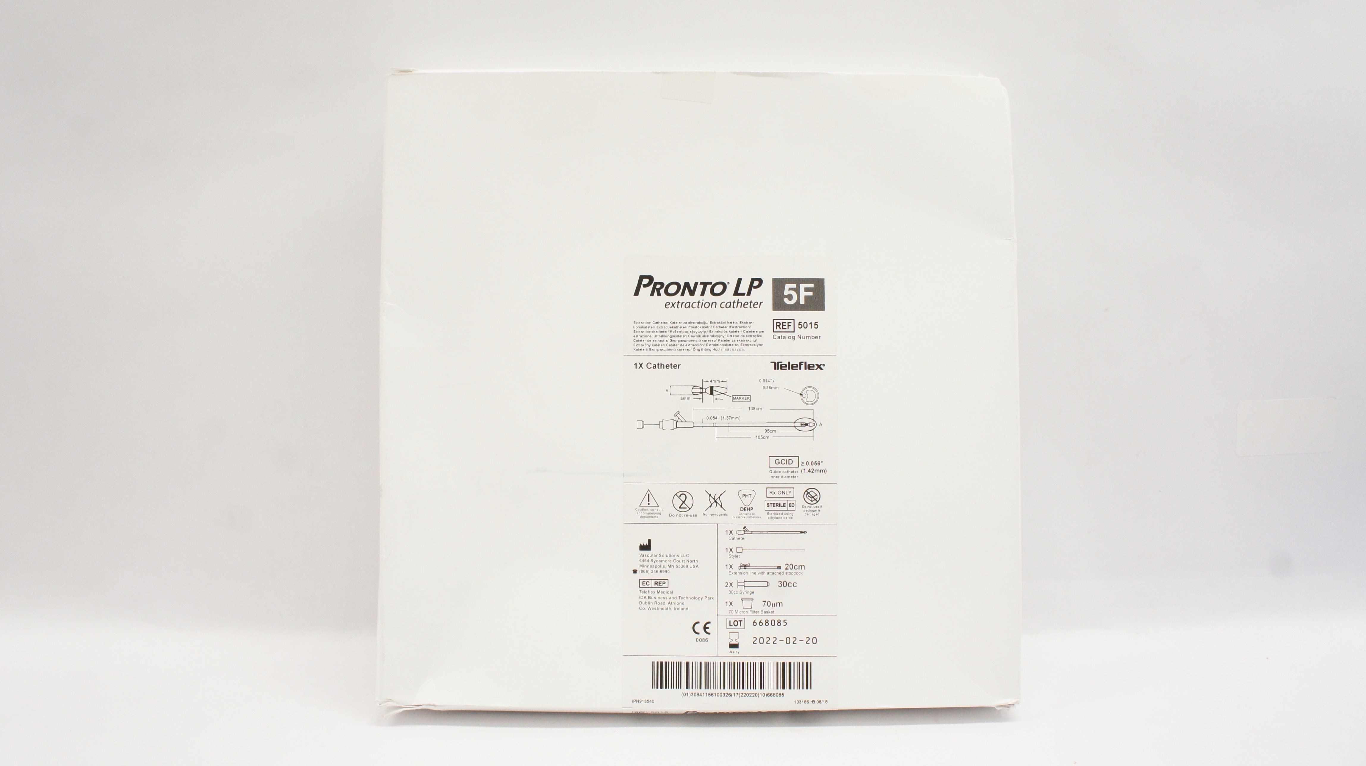 Teleflex 5015 Pronto LP Extraction Catheter 5F (x)