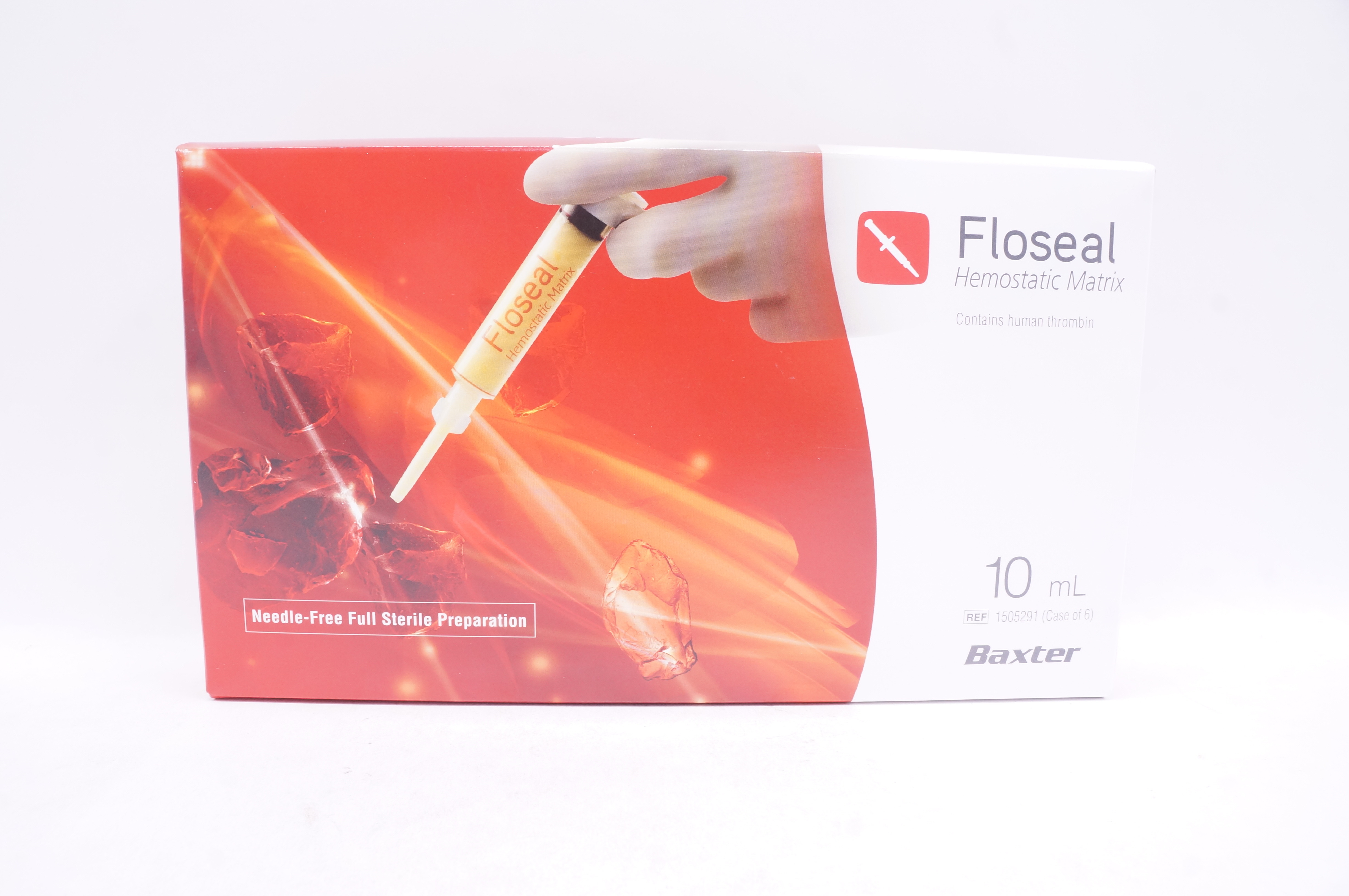 Baxter 1505291 Floseal Hemostatic Matrix 10mL Case of 6 (x)