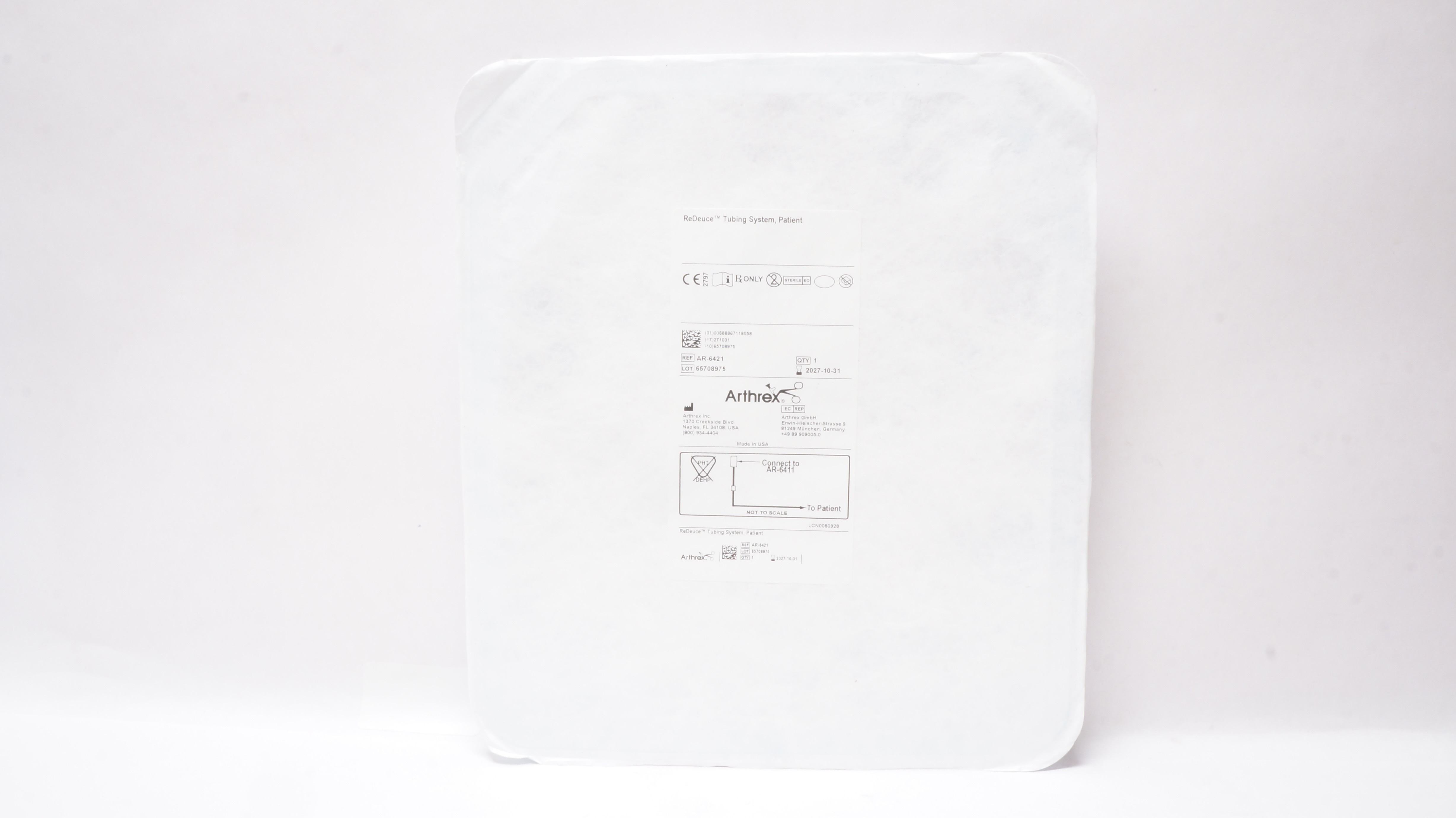 Arthrex AR-6421 ReDeuce Tubing System, Patient
