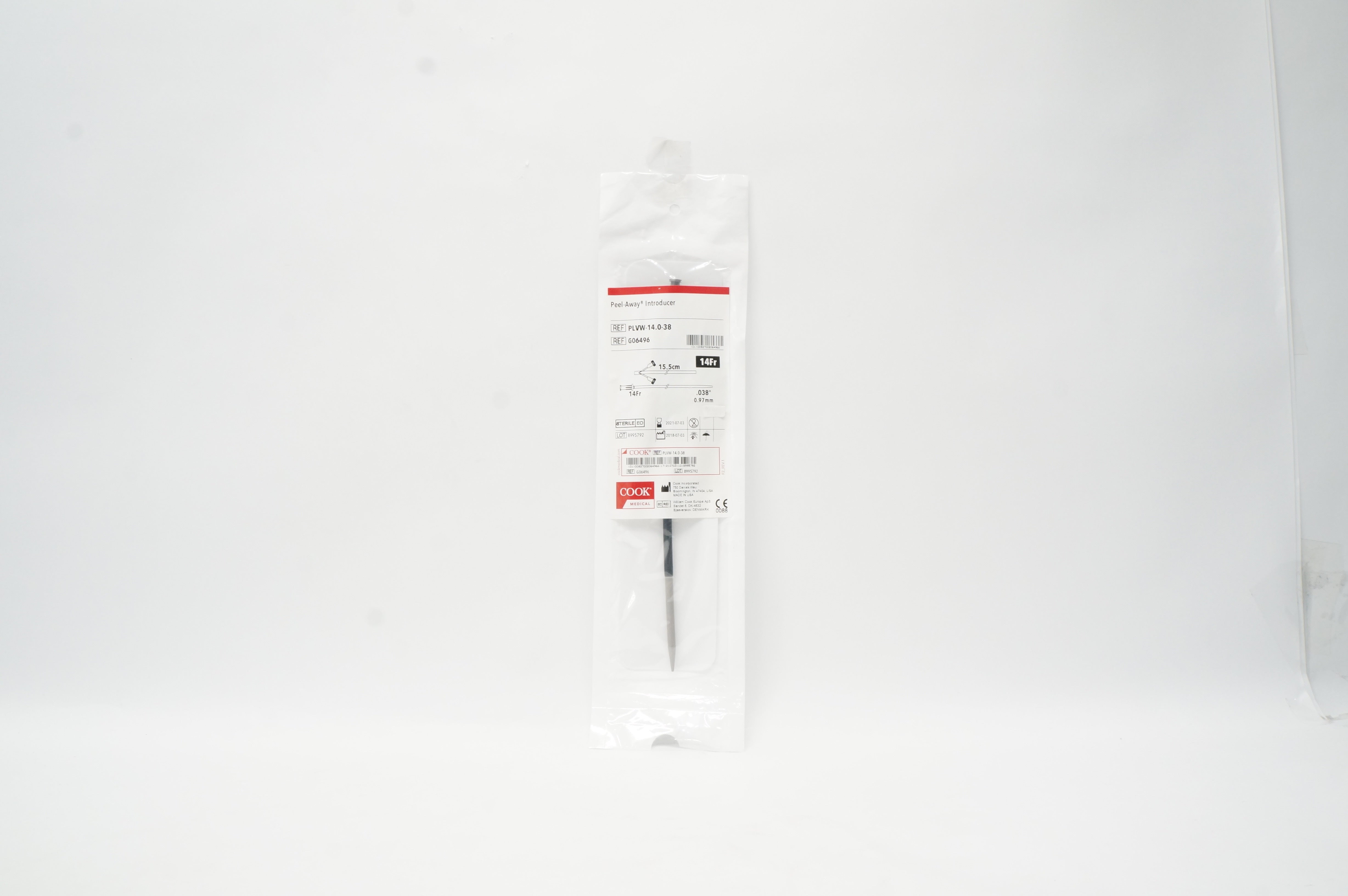 Cook Medical G06496 Peel-Away Introducer 14Fr. x 0.038inch