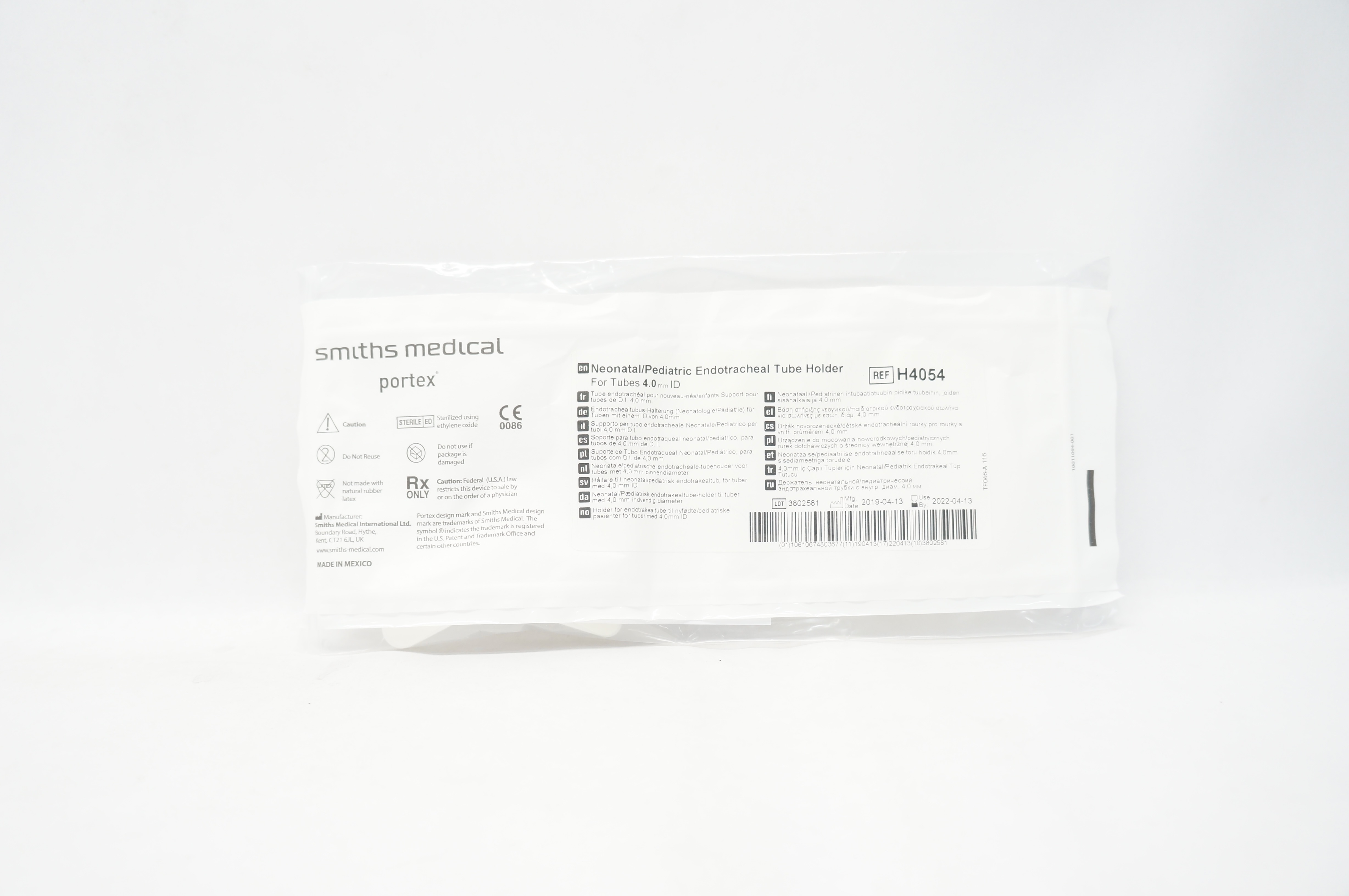 Smiths Medical H4054 Portex Neonatal/Pediatric Endotracheal Tube Holder (x)