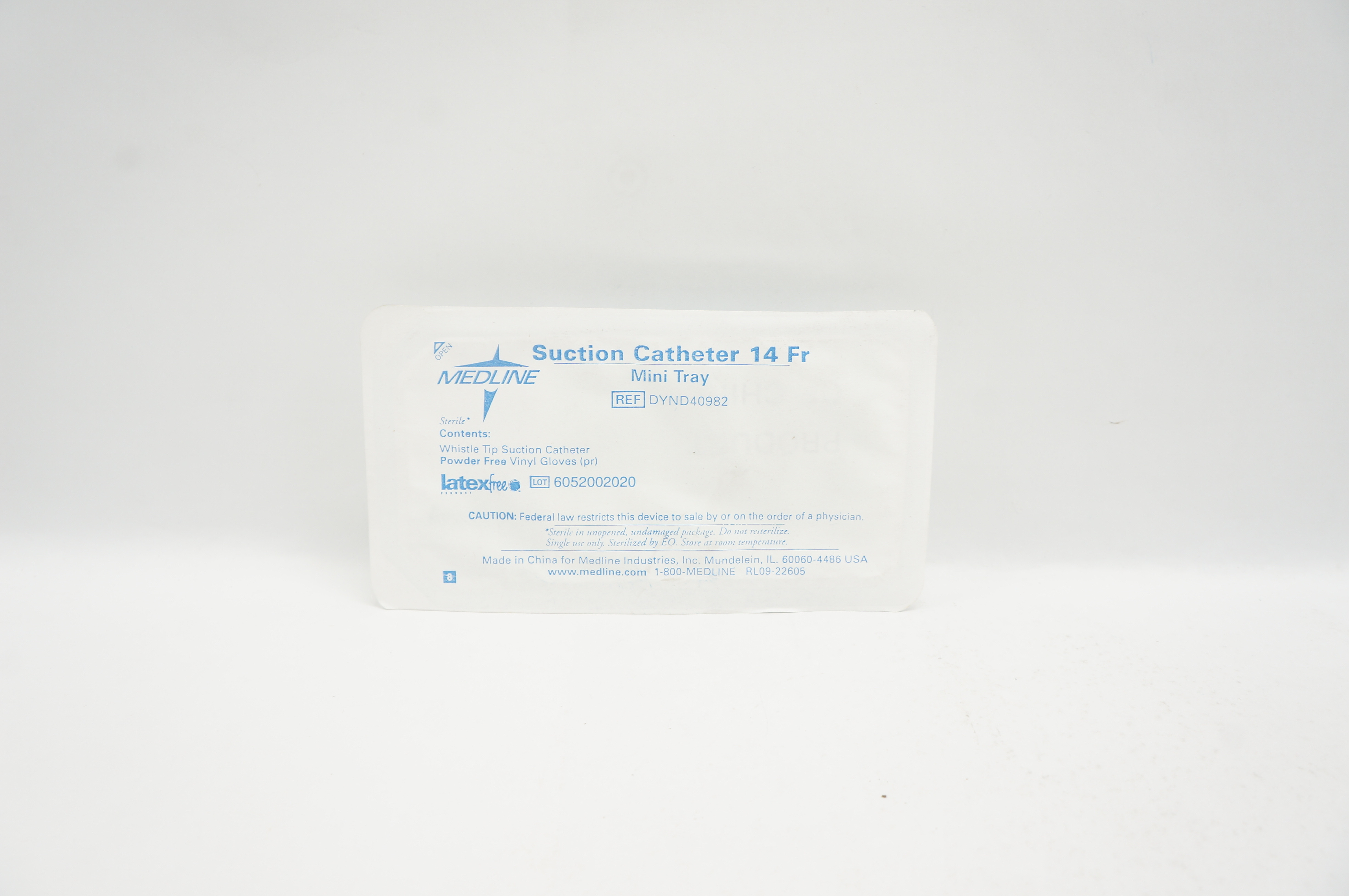 Medline DYND40982 Suction Cath. 14Fr Mini Tray