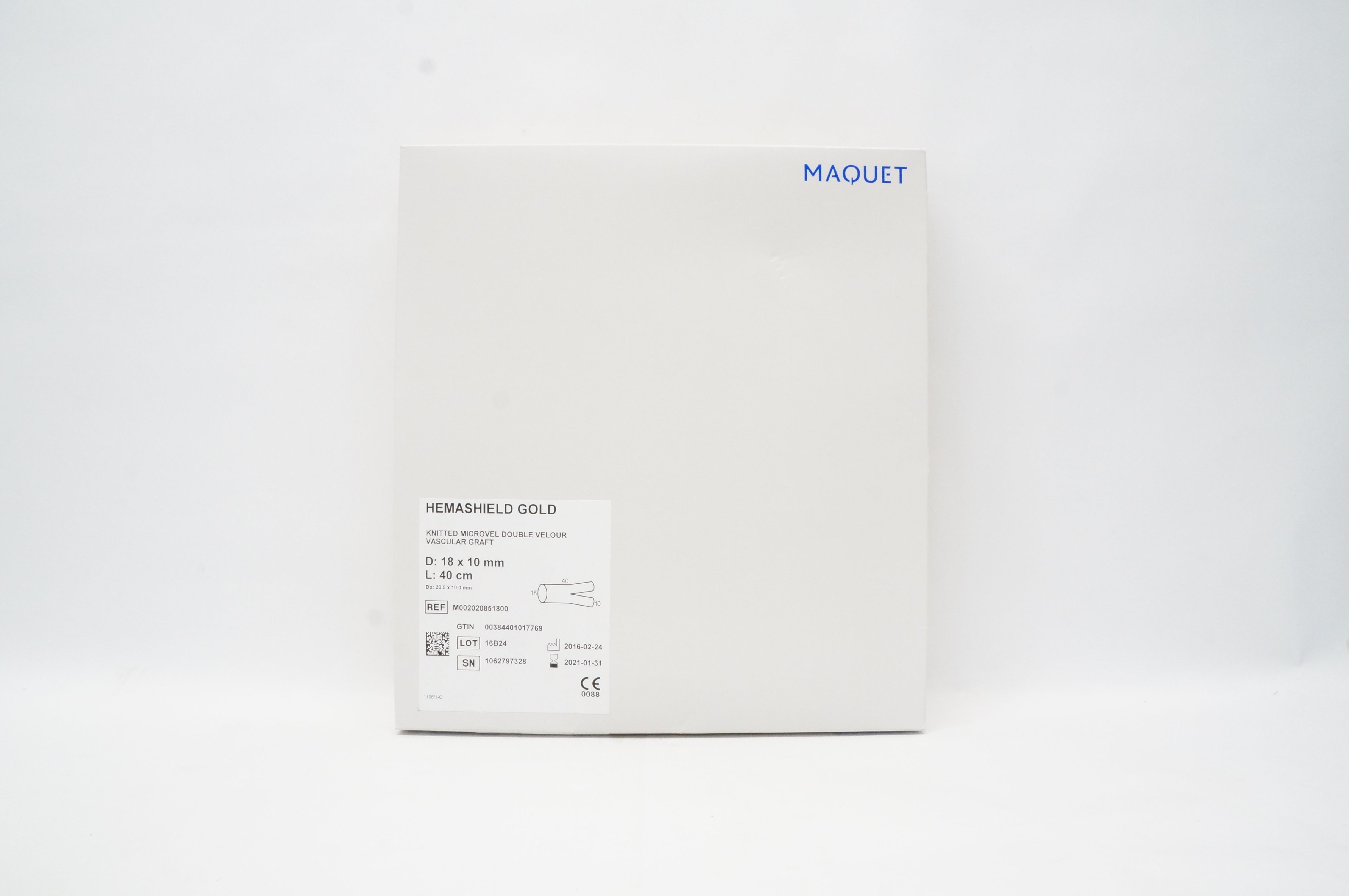 Maquet M002020851800 Hemashield Gold 18 xmm  10 mm x 40 cm (x)