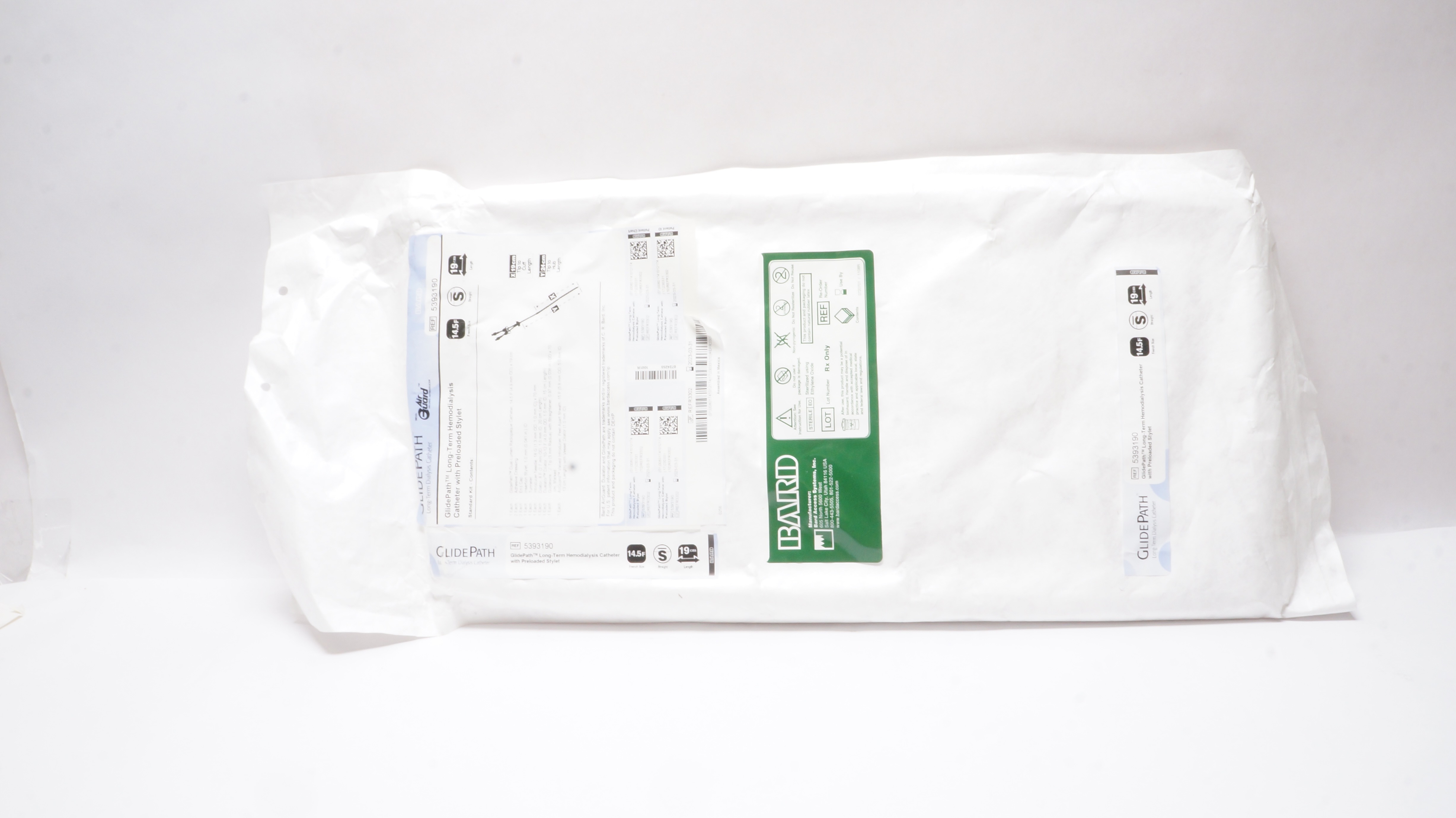 Bard 5393190 GlidePath Long-Term Hemodialysis Cath. 14.5F x 19 cm (x)