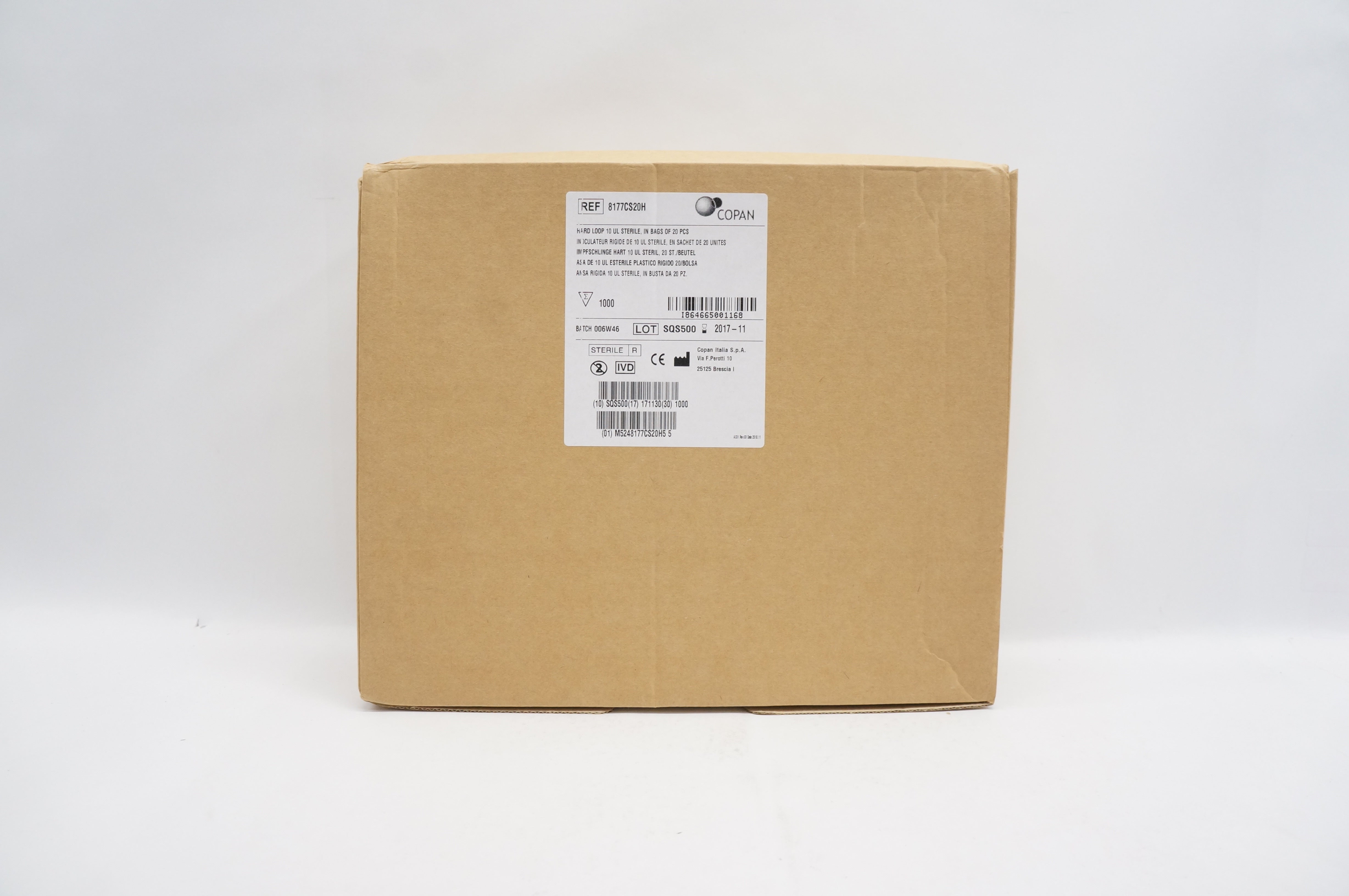 Copan 8177CS20H Hard Loop 10UL Sterile (x) Case of 1000