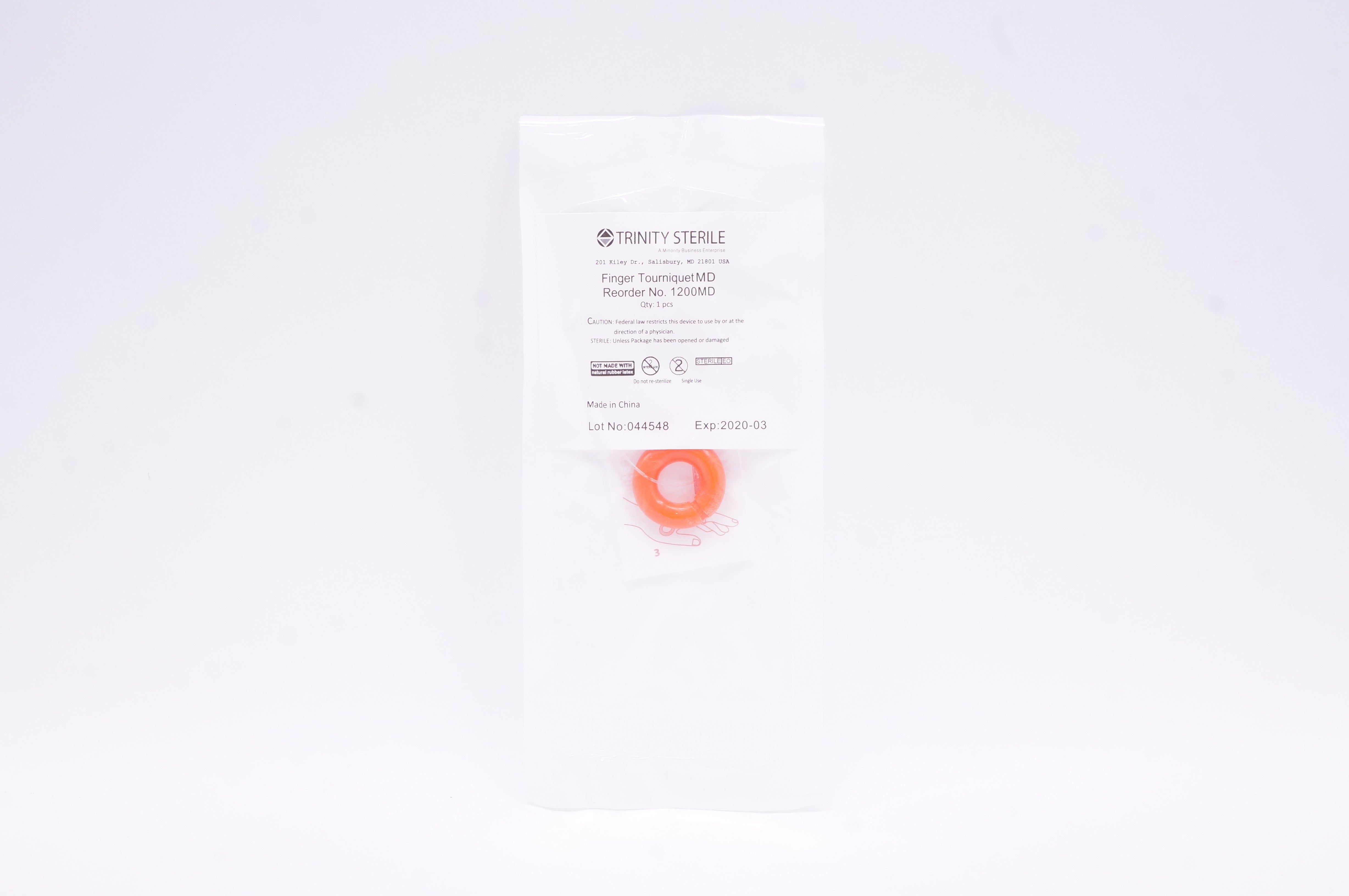 Trinity Sterile 1200MD Finger TourniquetMD (x)