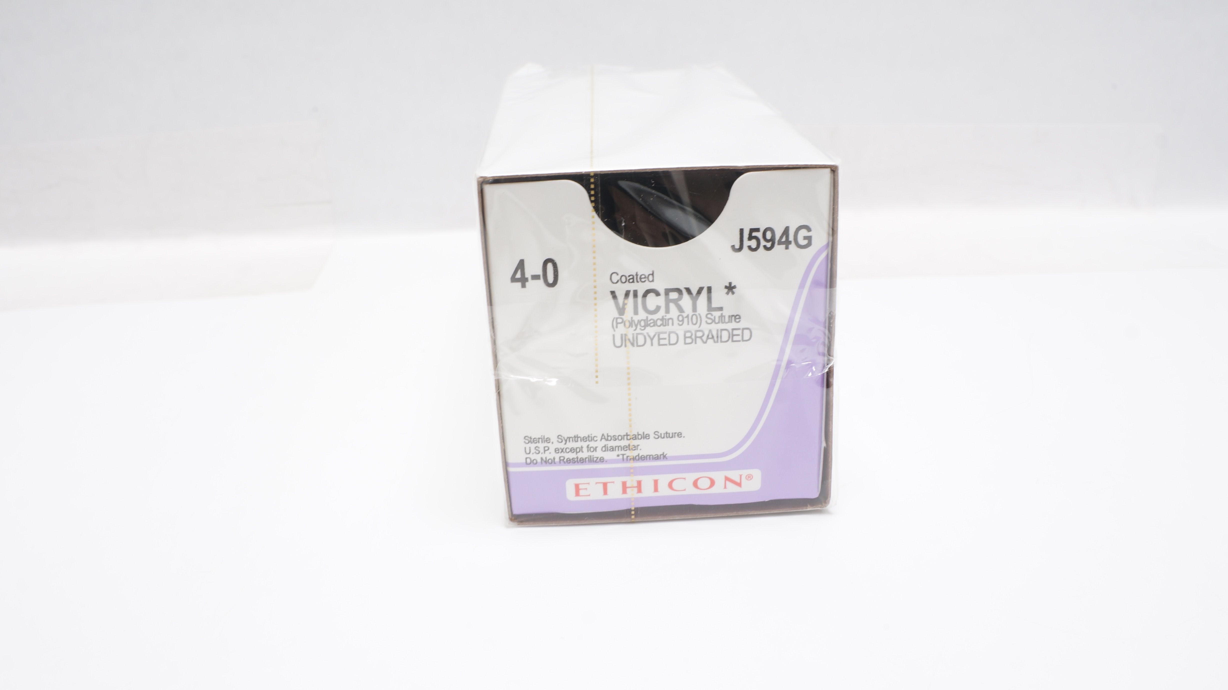Ethicon J594G 4-0 VICRYL Stre PS-5 13mm 1/2c Reverse Cutting 18inch - Box of 12