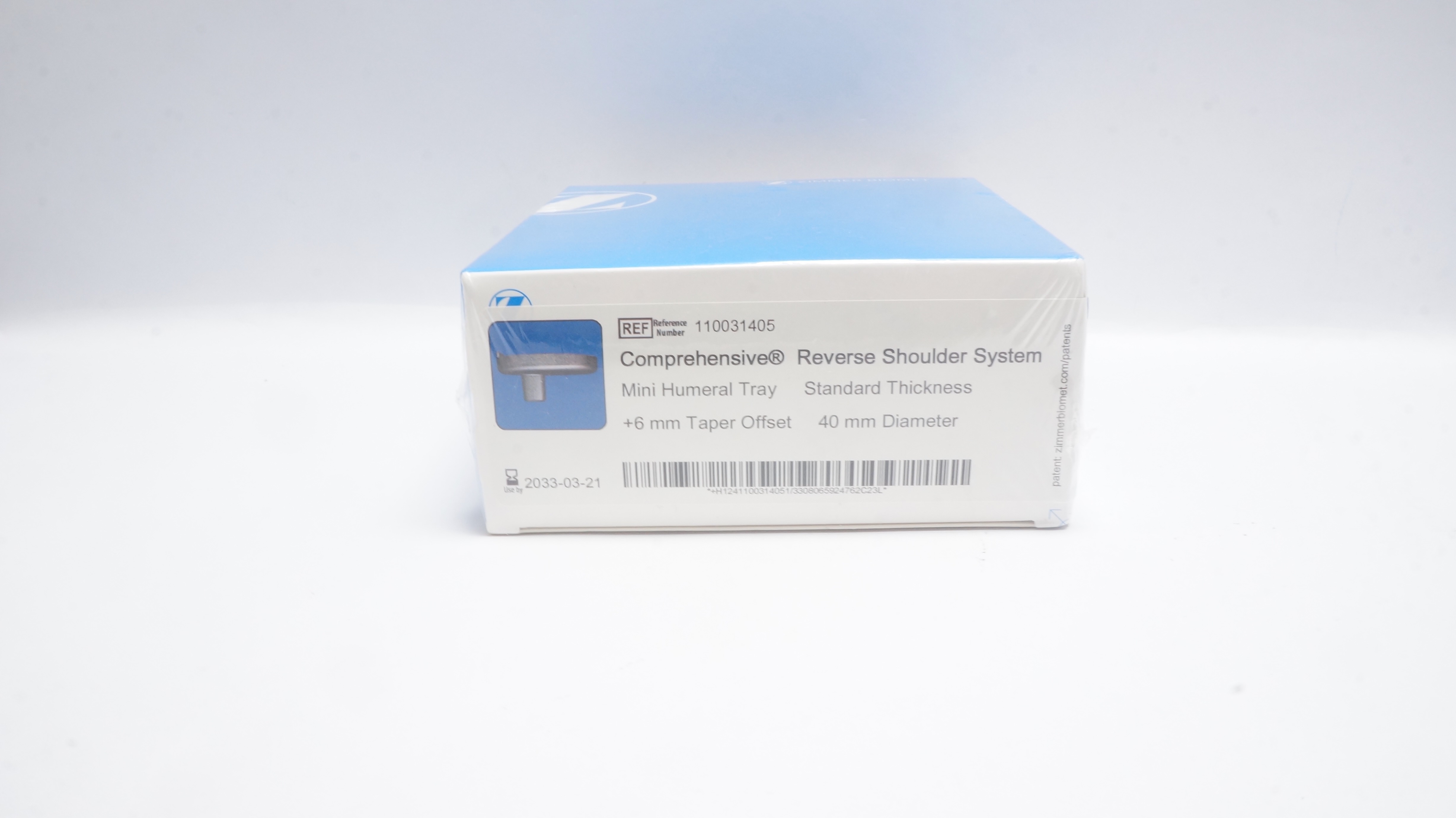 Zimmer Reverse Zimmer 110031405 Comprehensive Reverse Shoulder System +6mm Taper ...