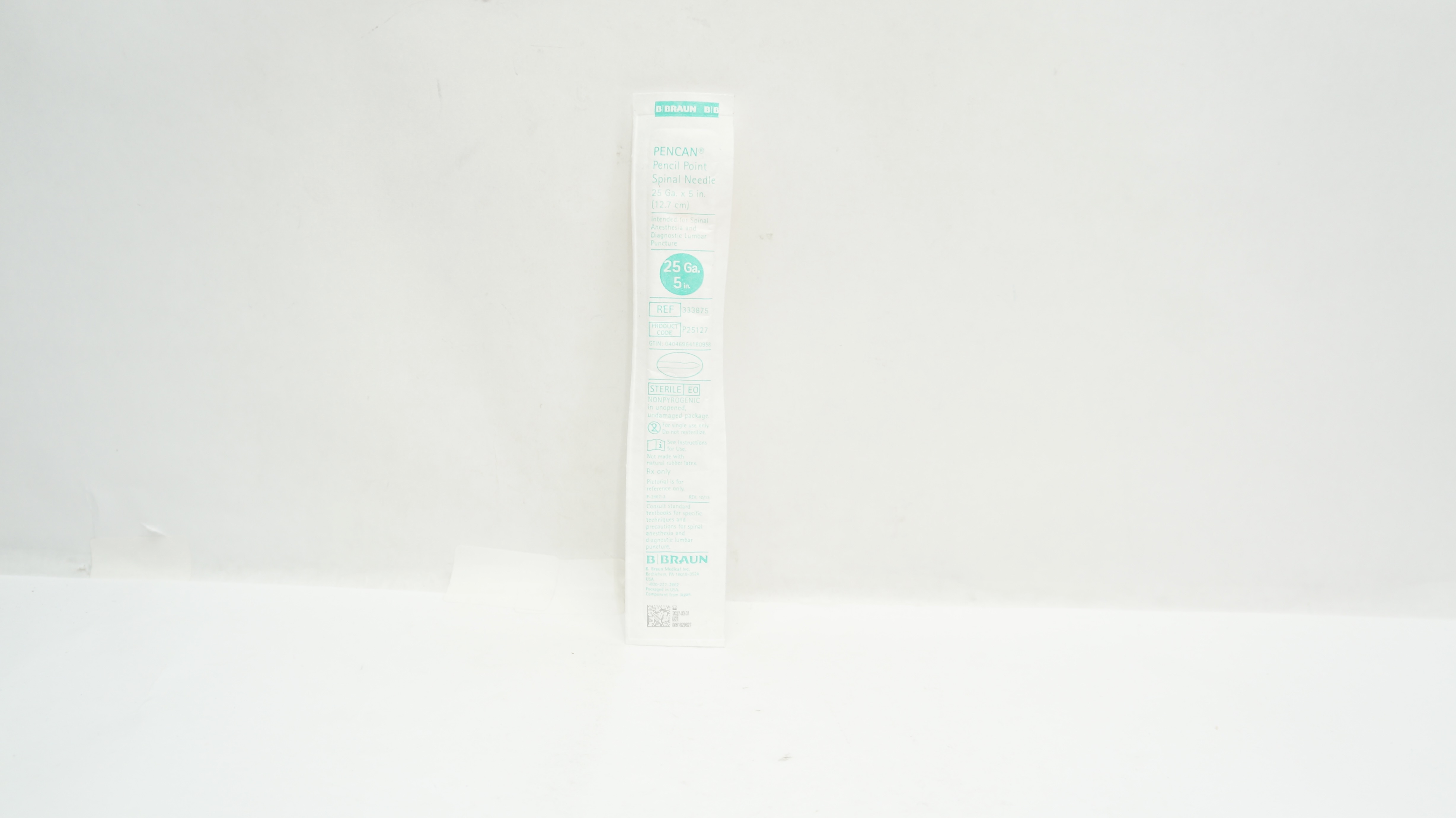 Braun 333875 PENCAN Pencil Point Spinal Ndle 25Ga. x 5inch