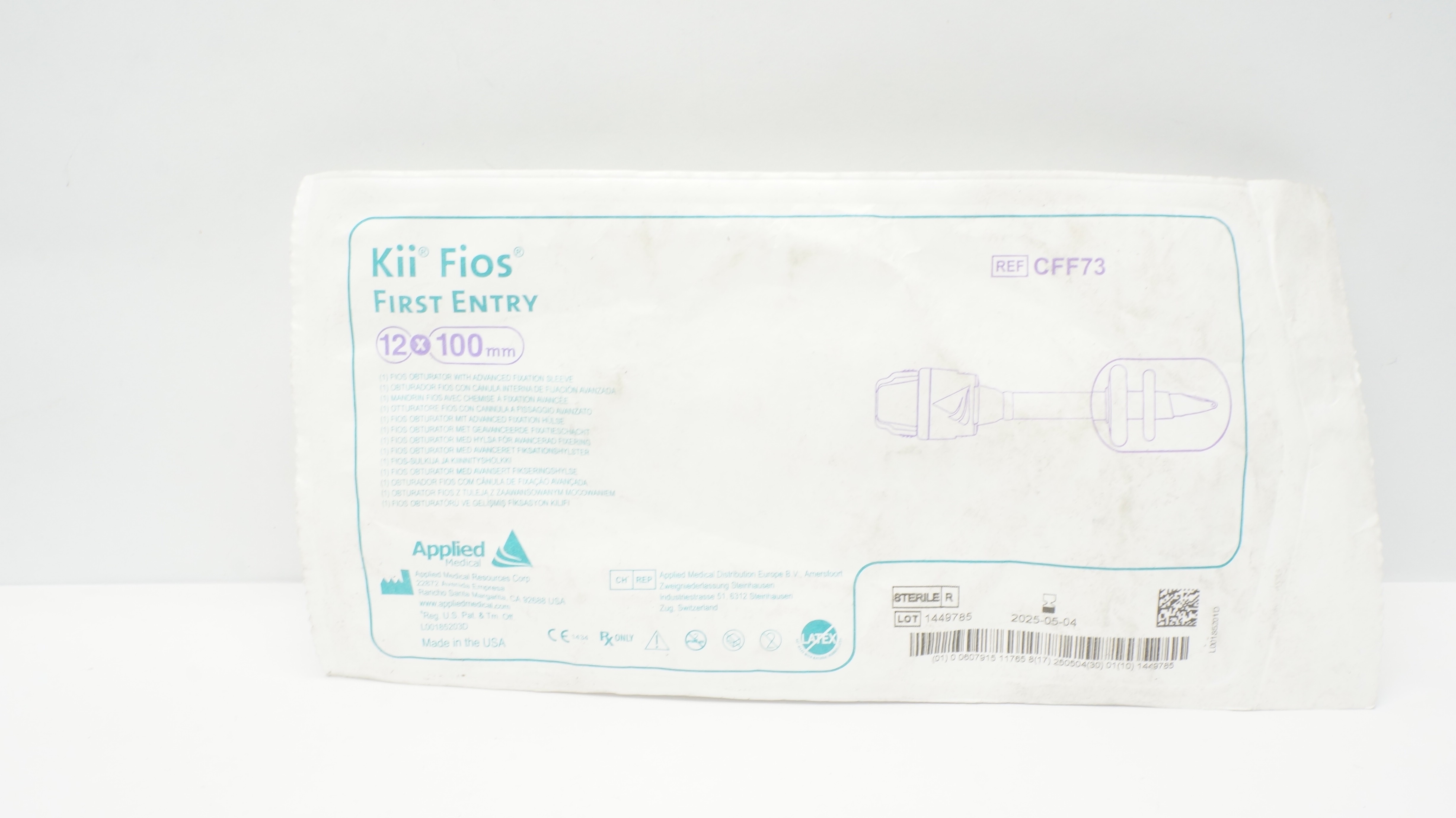 Applied Medical CFF73 Kii Fios First Entry 12 x 100mm