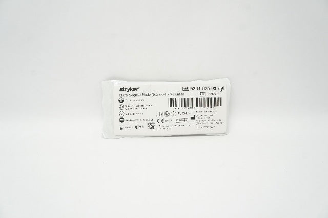 Stryker 5301-025-038 Micro Sagittal Blade 9.5 x 0.4 x 25.5mm (x)
