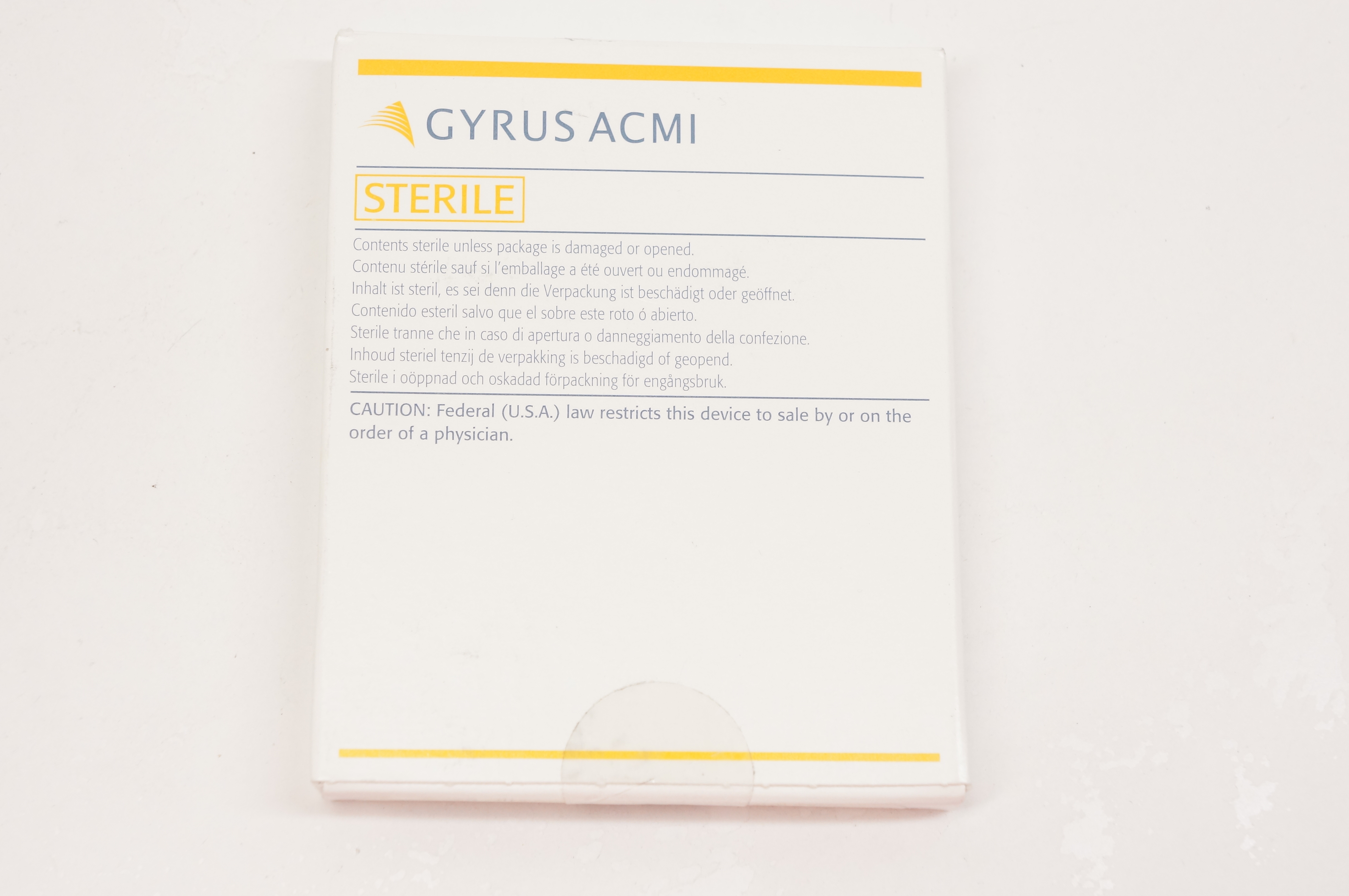 Gyrus ACMI 140941 Wehrs Incus Prosthesis Double-Notch Average Length 2.7mmx0.9mm