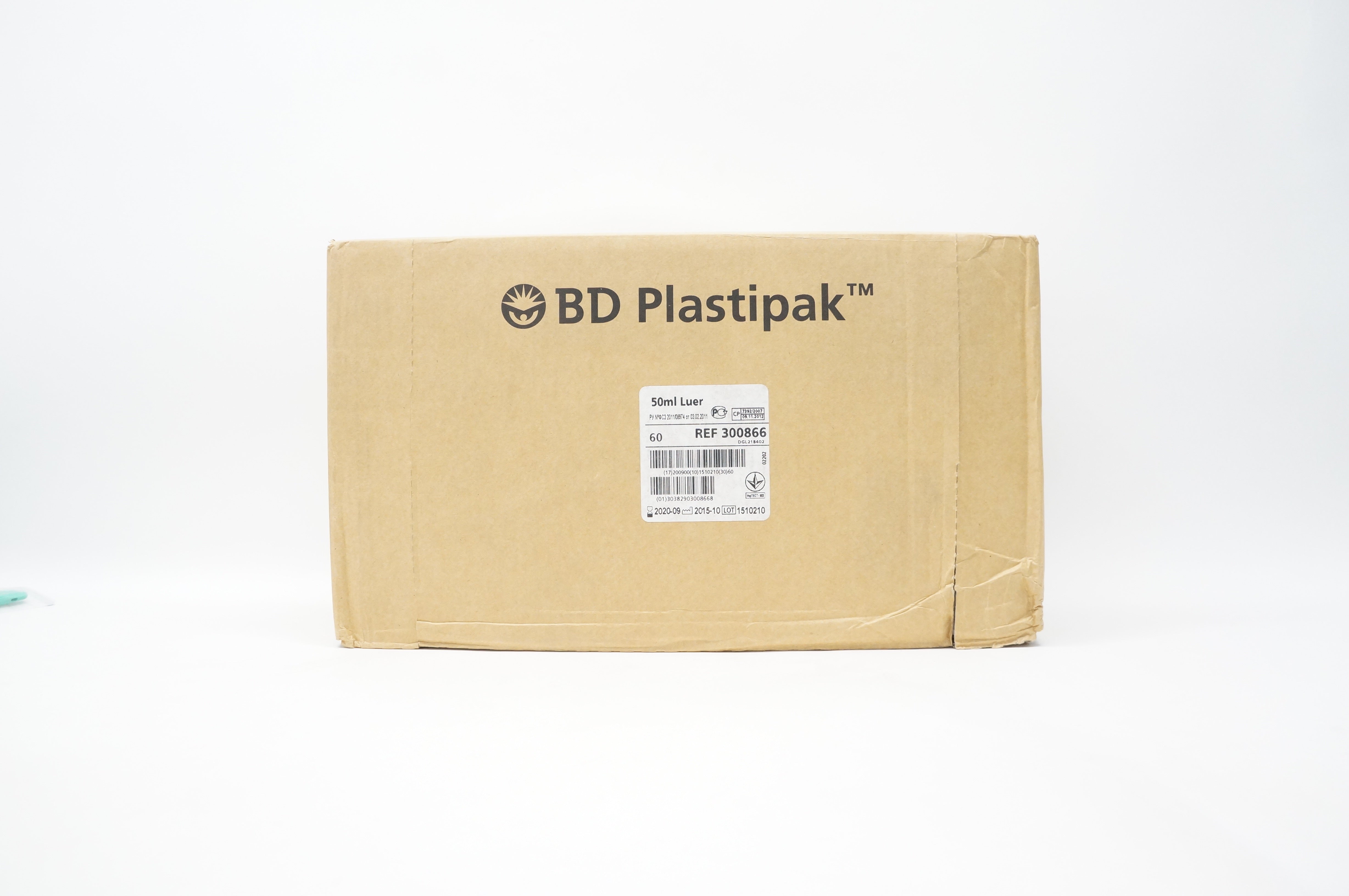 BD 300866 Plastipak 50ml Luer (x) - Case of 60