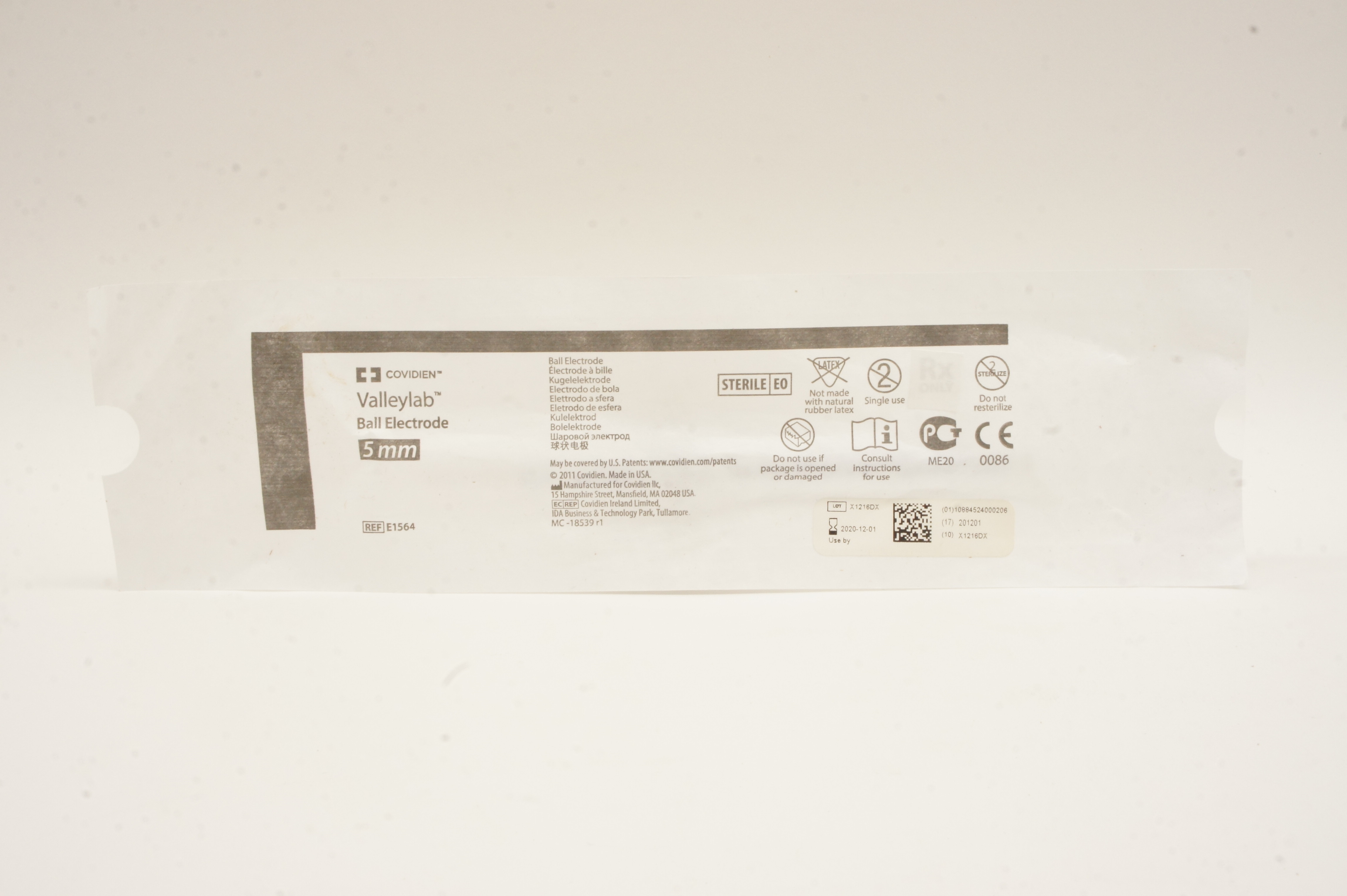 Covidien E1564 Valleylab Ball Electrode 5mm (x)