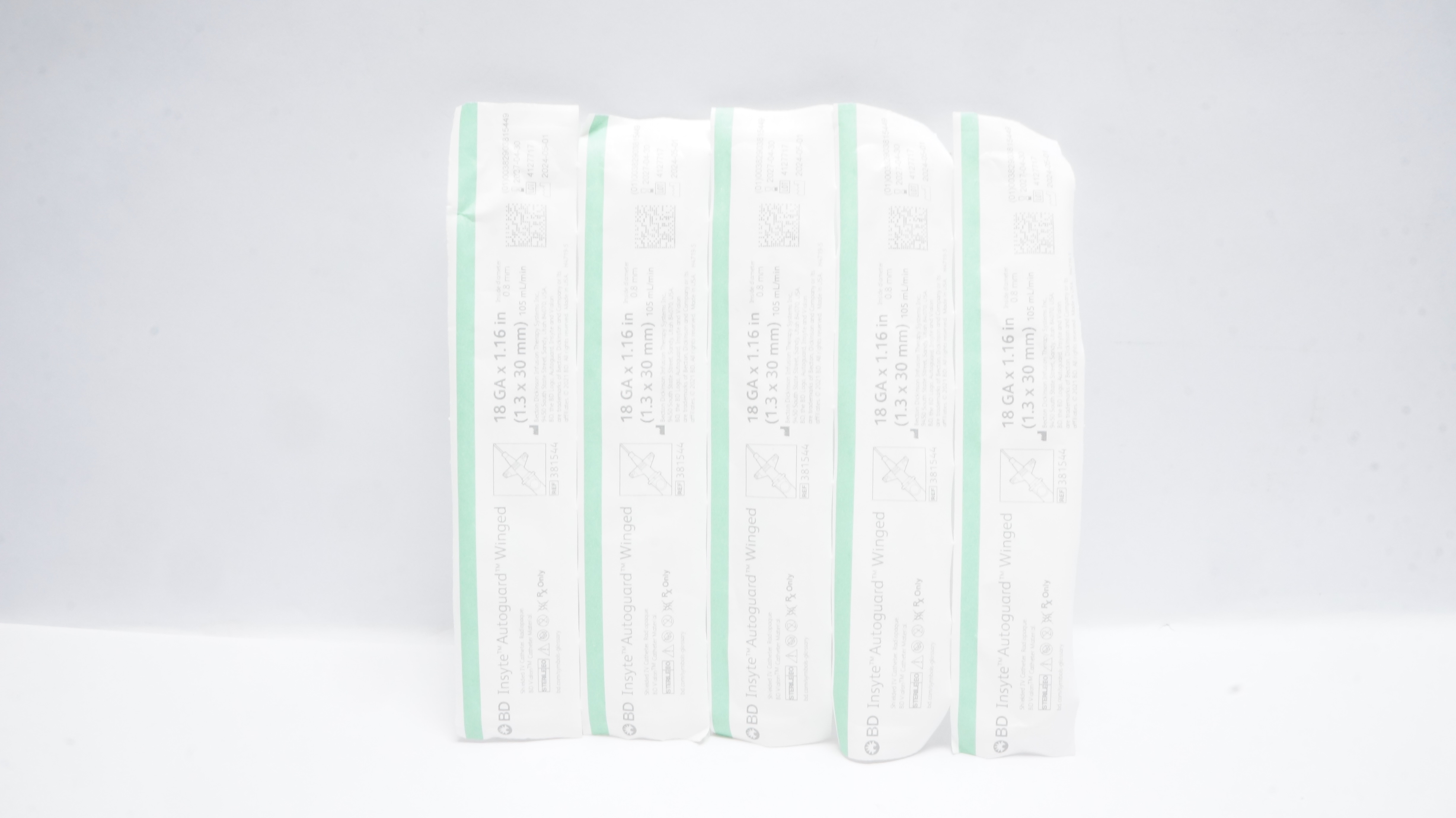BD 381544 Insyte Autoguard Shield IV Cath. 18Ga x 1.16inch 105mL/min - Lot of 5