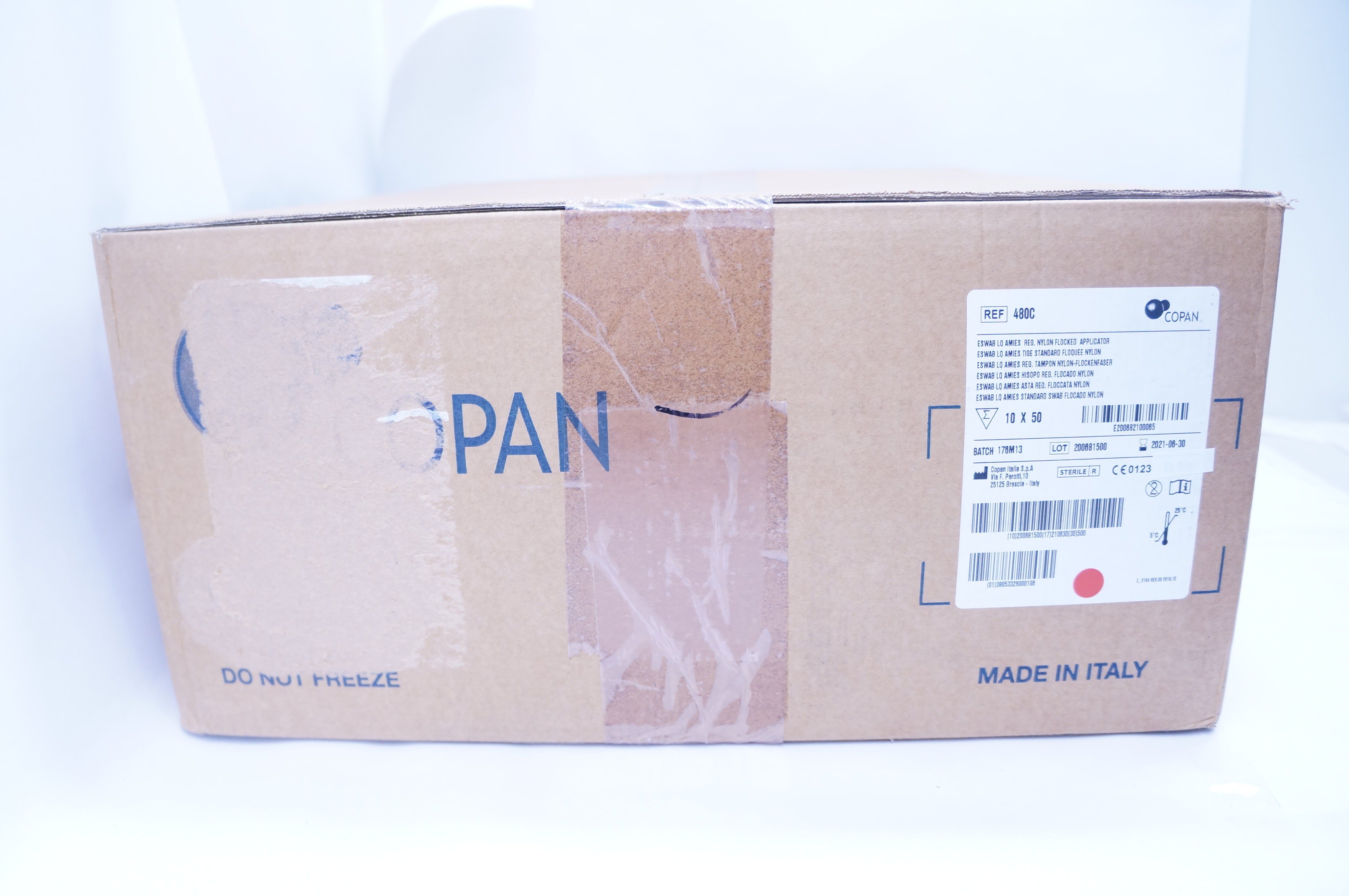 Copan 480C Eswab LQ Amies Reg. Nylon Flocked Applicator Case of 500