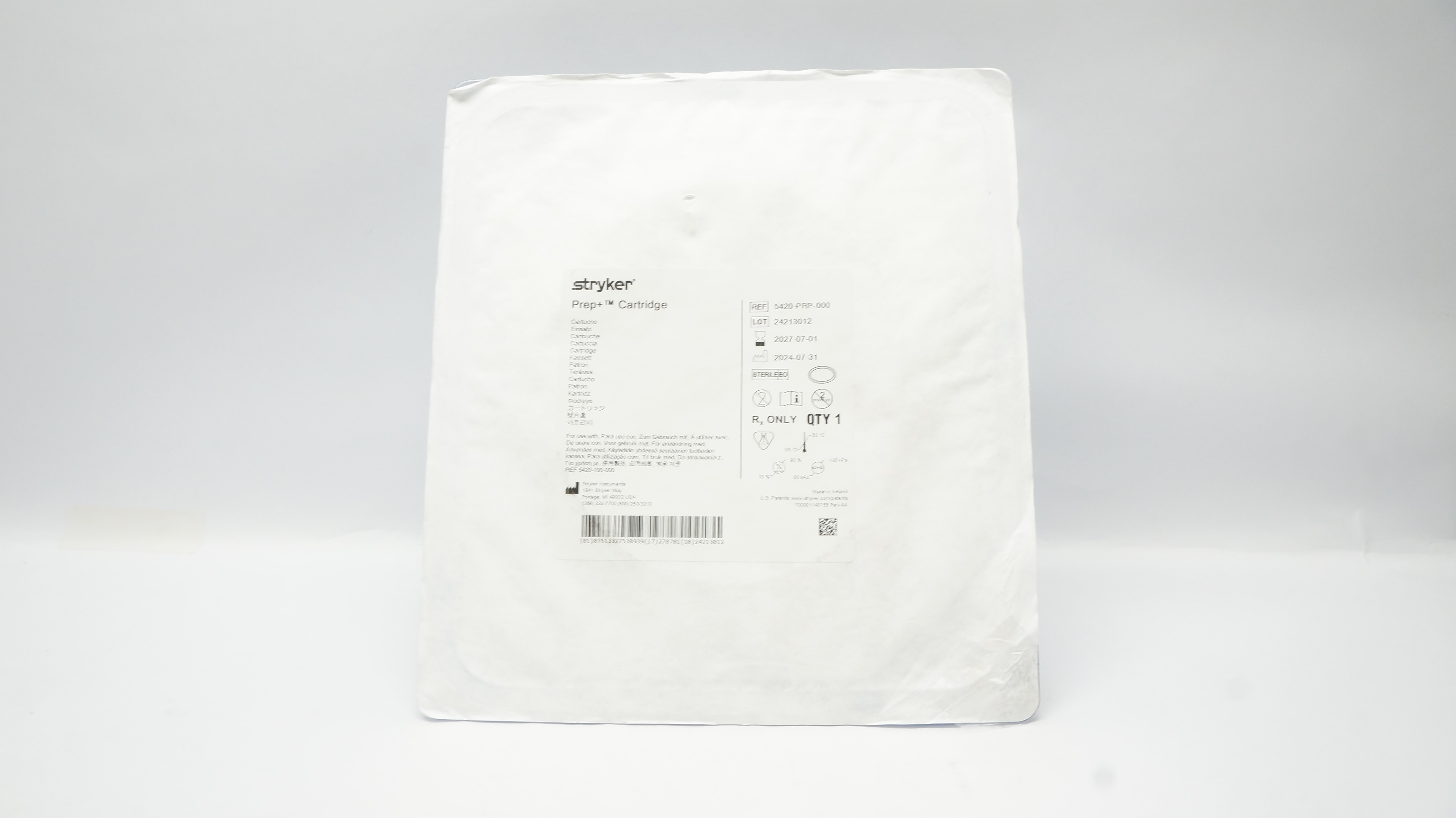 Stryker 5420-PRP-000 Prep+ Cartridge