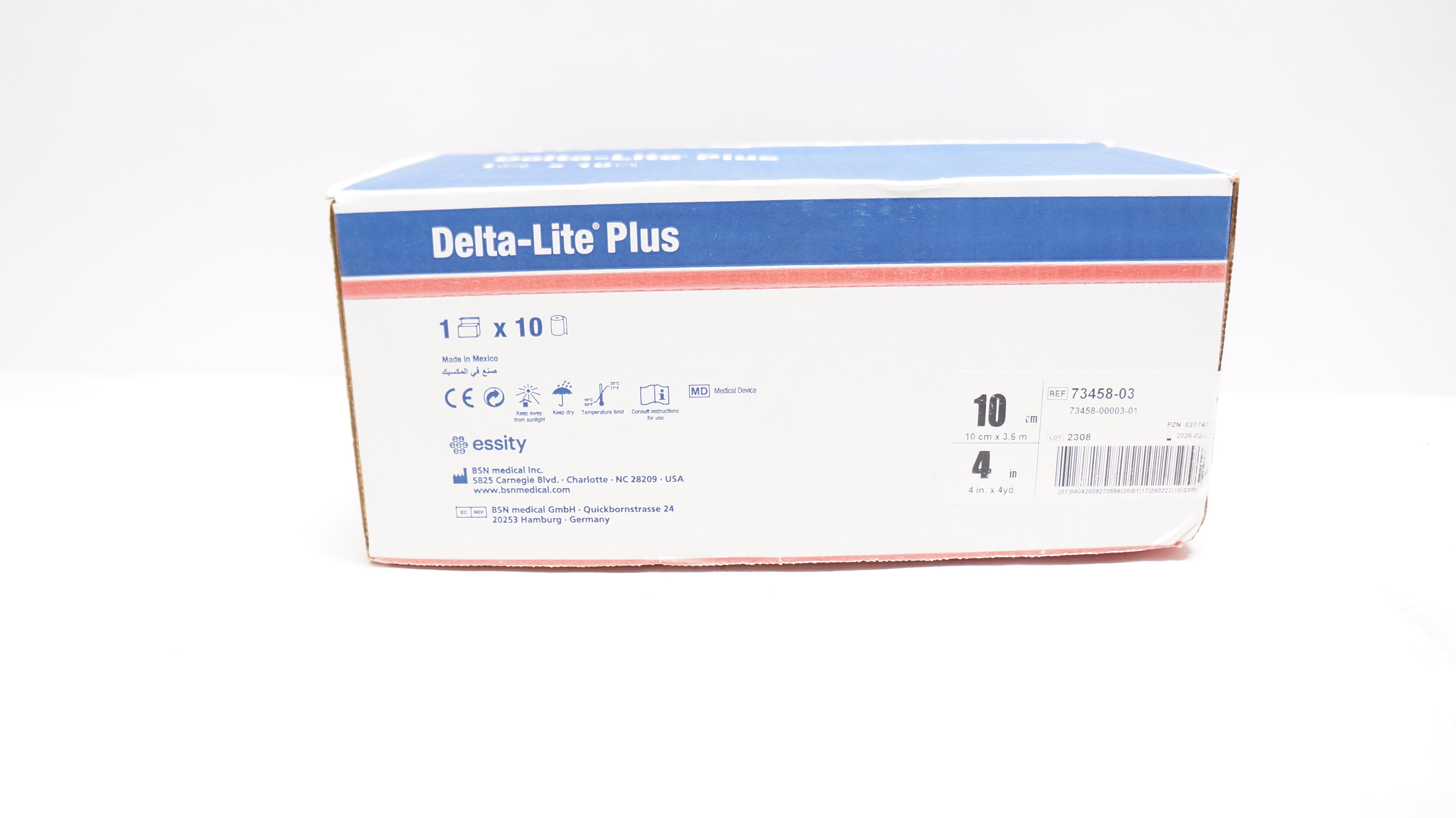 BSN 73458-03 Delta-Lite Plus Fiberglass Cast Tape 4 inch x 4yd. - Box of 10