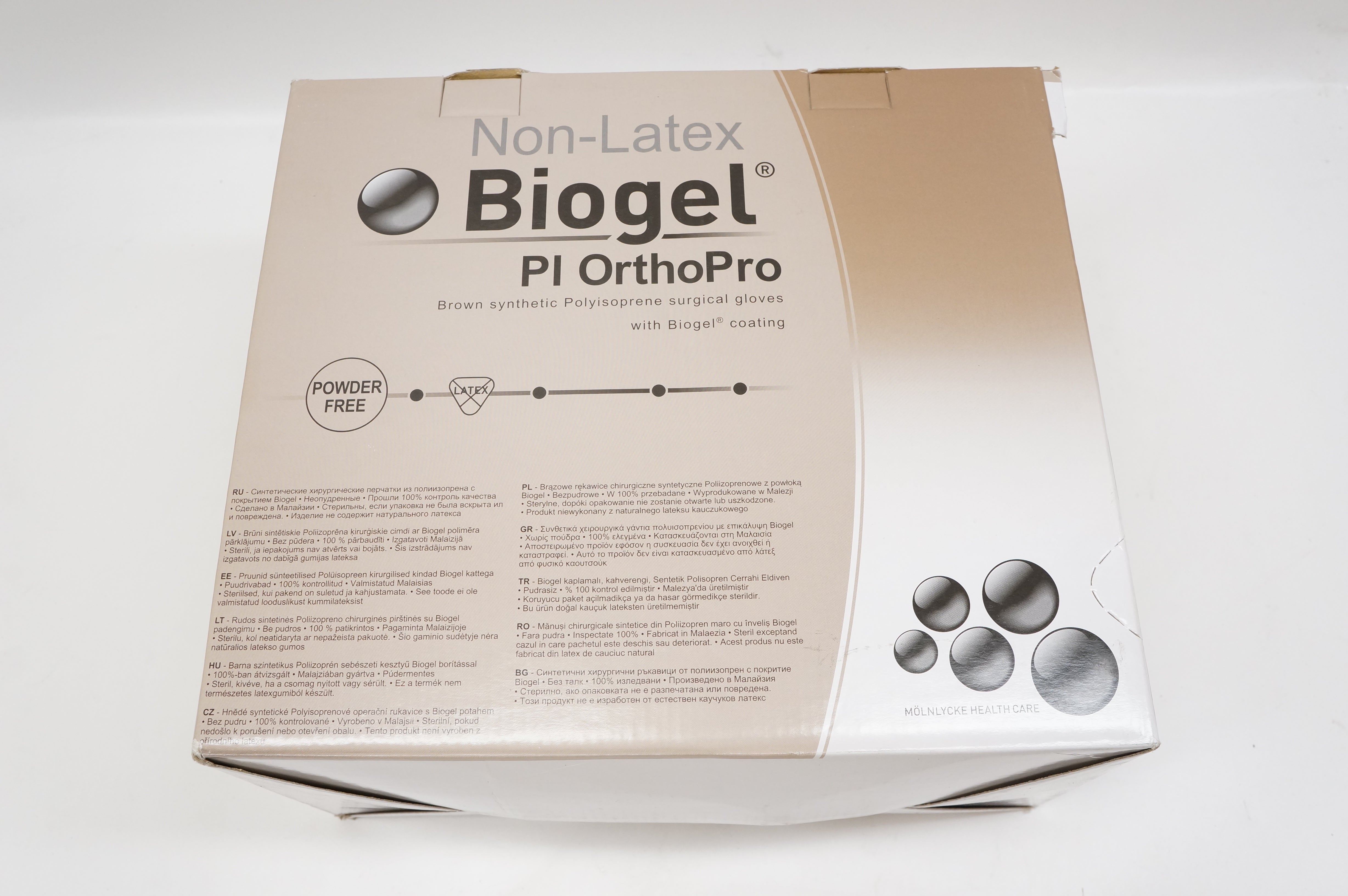 Molnlycke Health Care 47670-00 Biogel Pl OrthoPro, Size 7 (x) - Box of 40