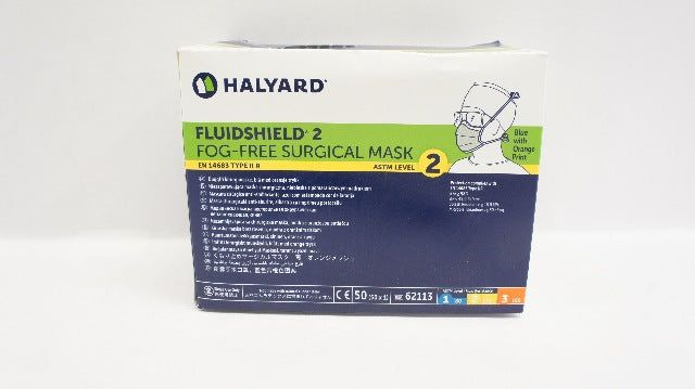 Halyard 62113 The Protector Fog-Free Surgical Mask - Box of 50 (x)