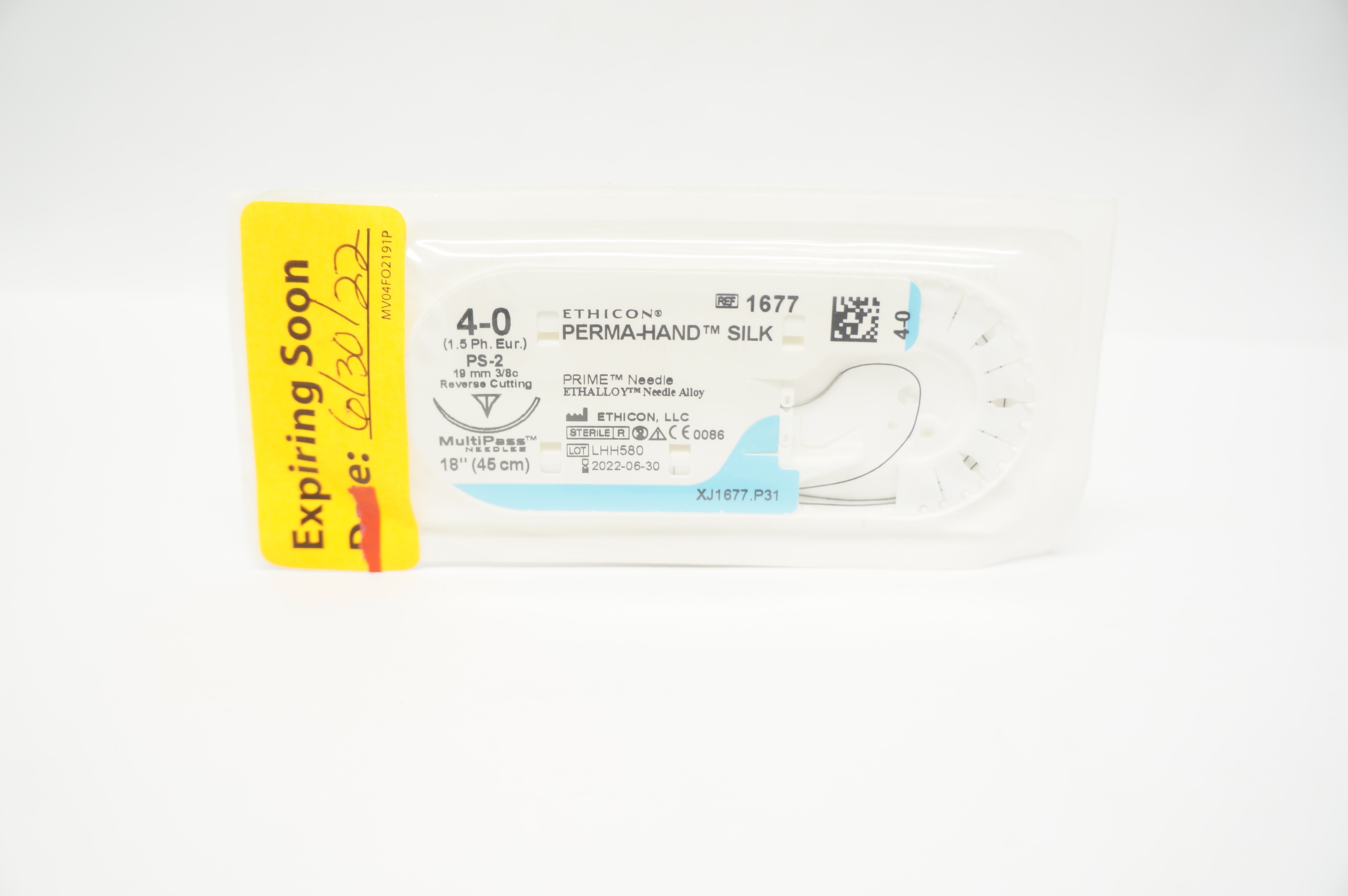 Ethicon 1677 4-0 PERMA-HAND SILK PS-2 19mm 3/8c 18inch (x)