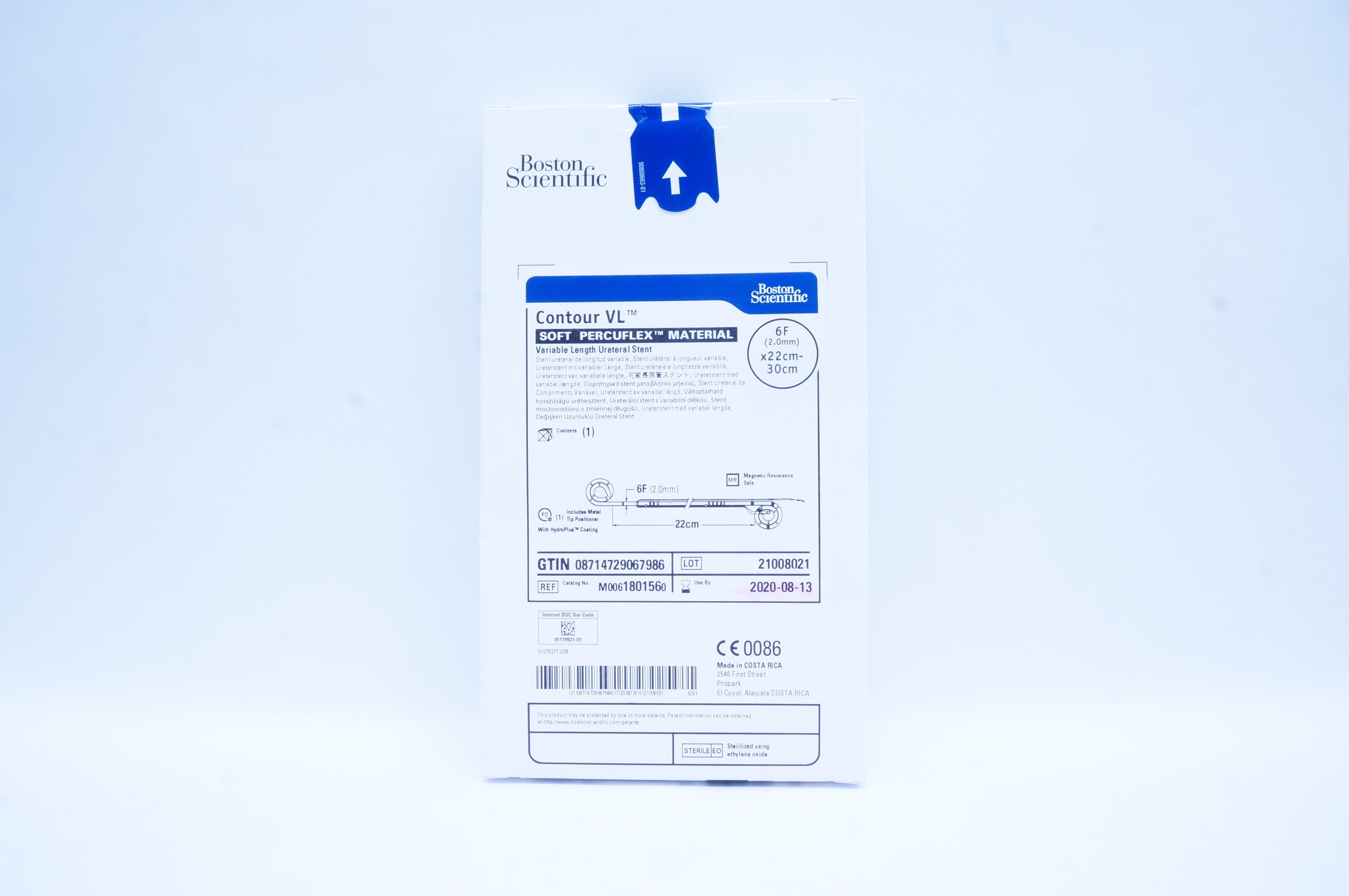 Boston Scientific M0061801560 Contour VL Ureteral Stnt 6F x 22cm-30cm (x)
