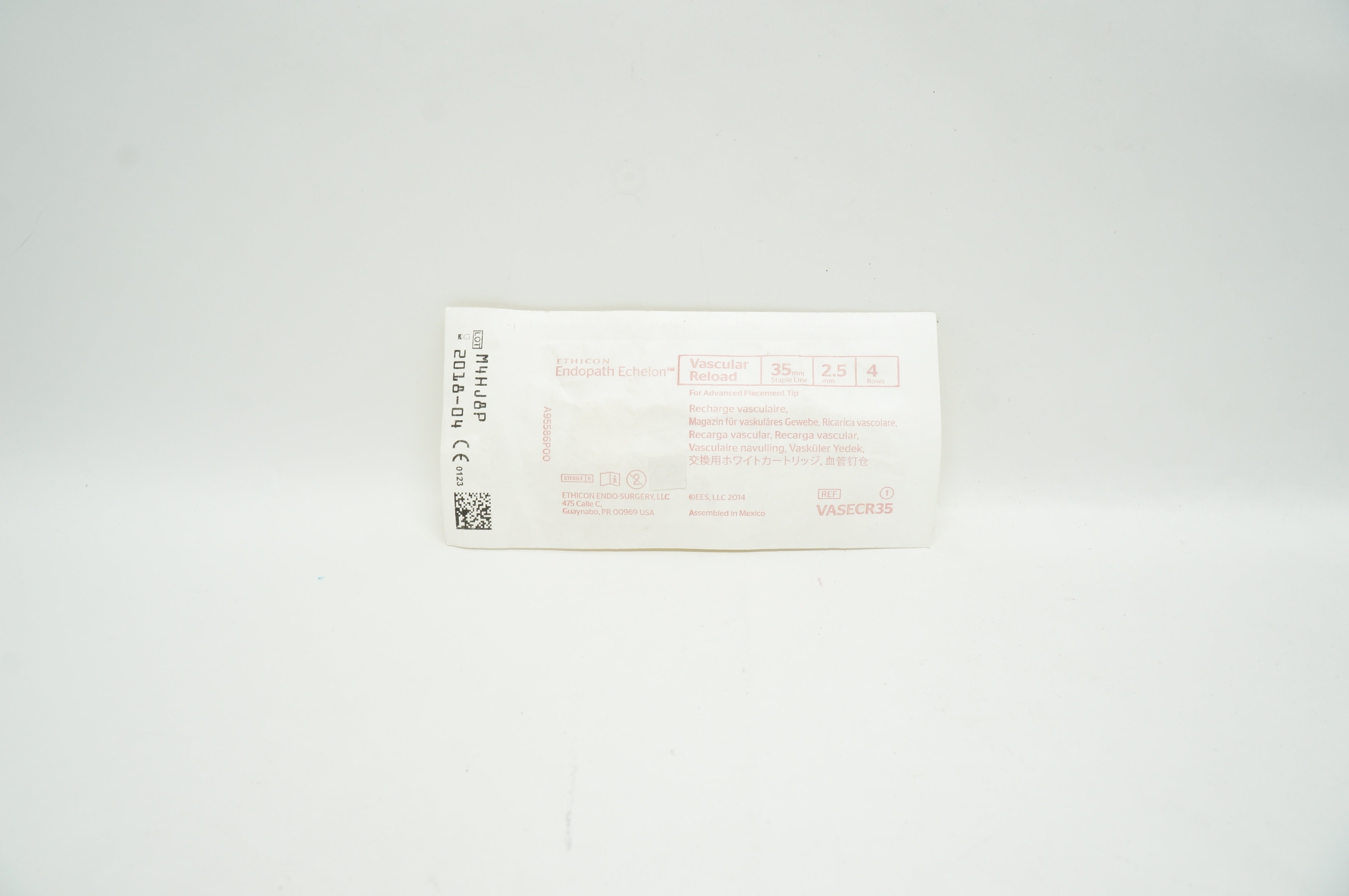 Ethicon VASECR35 Endopath Echelon VascularReload 35mm Staple Line 2.5mm 4Rows(x)
