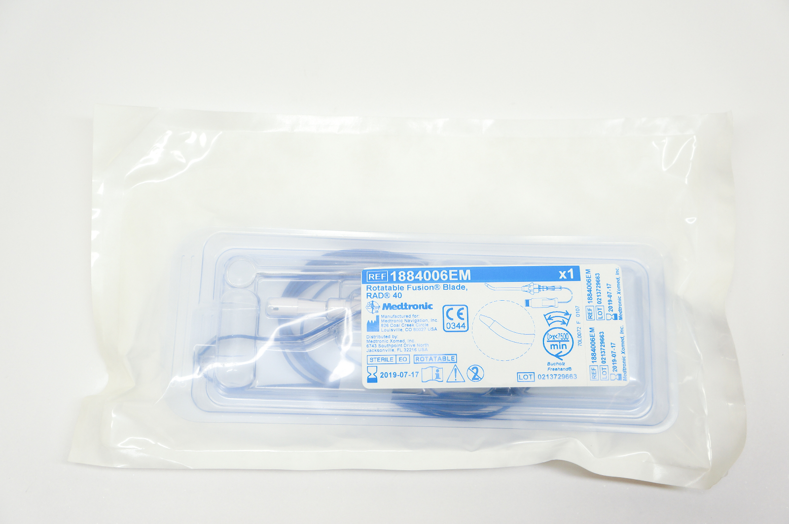 Medtronic 1884006EM Rotatable Fusion Blade, RAD 40 (x)