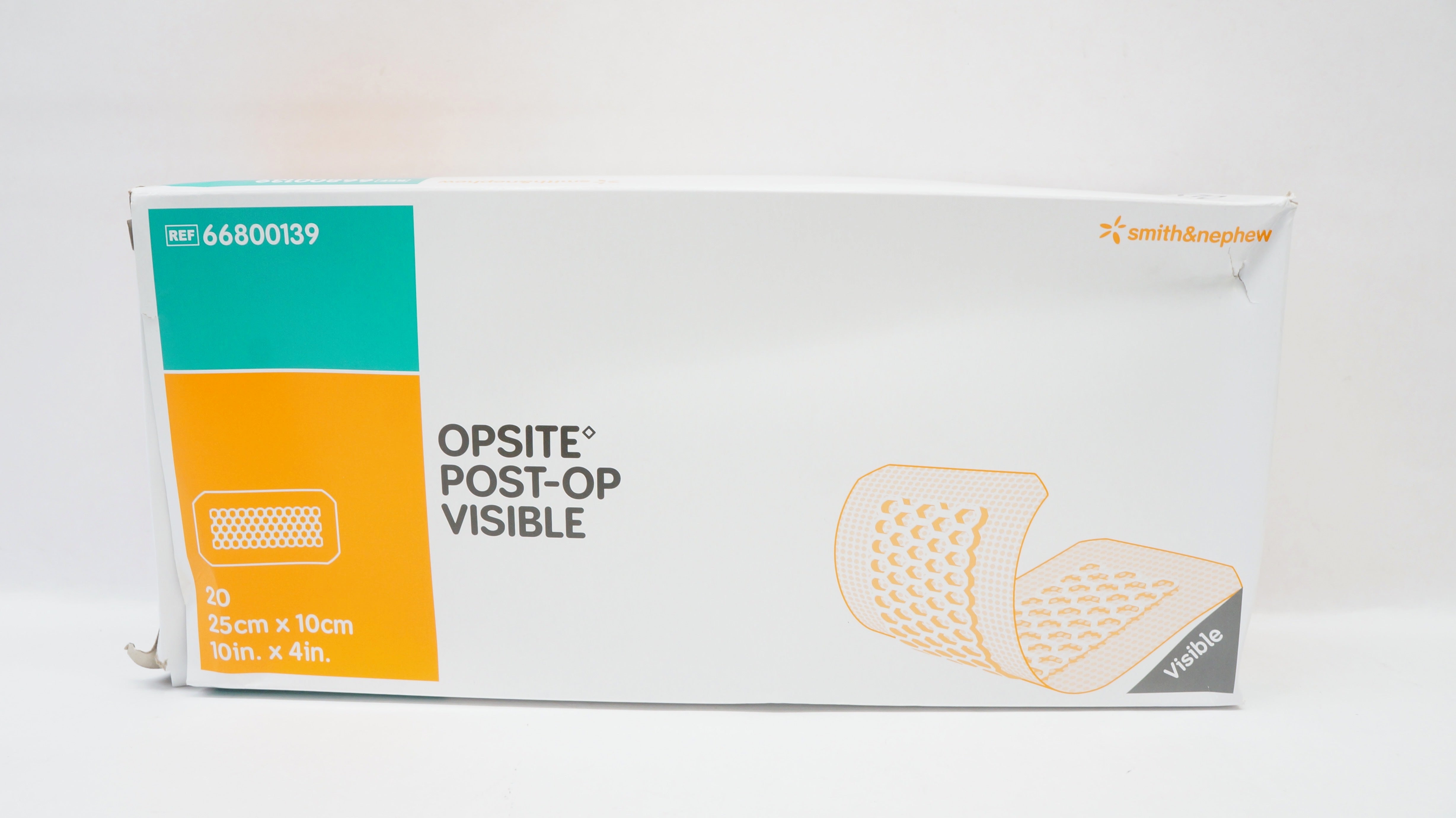 Smith&Nephew 66800139 OPSITE Post-Op Visible Dressing 10inch x 4inch - Box of 20