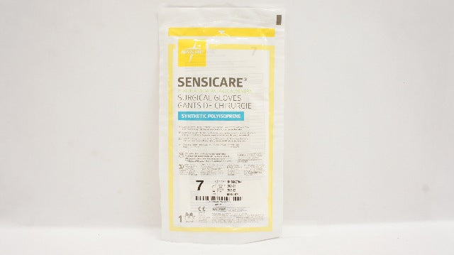 Medline MSG1070 Sensicare PI Surgical Gloves With Aloe Vera, Size 7