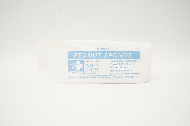 Cross Sponge American White Cross 10663 Peanut Sponge 3/8 inch 5 per C-5 Holder