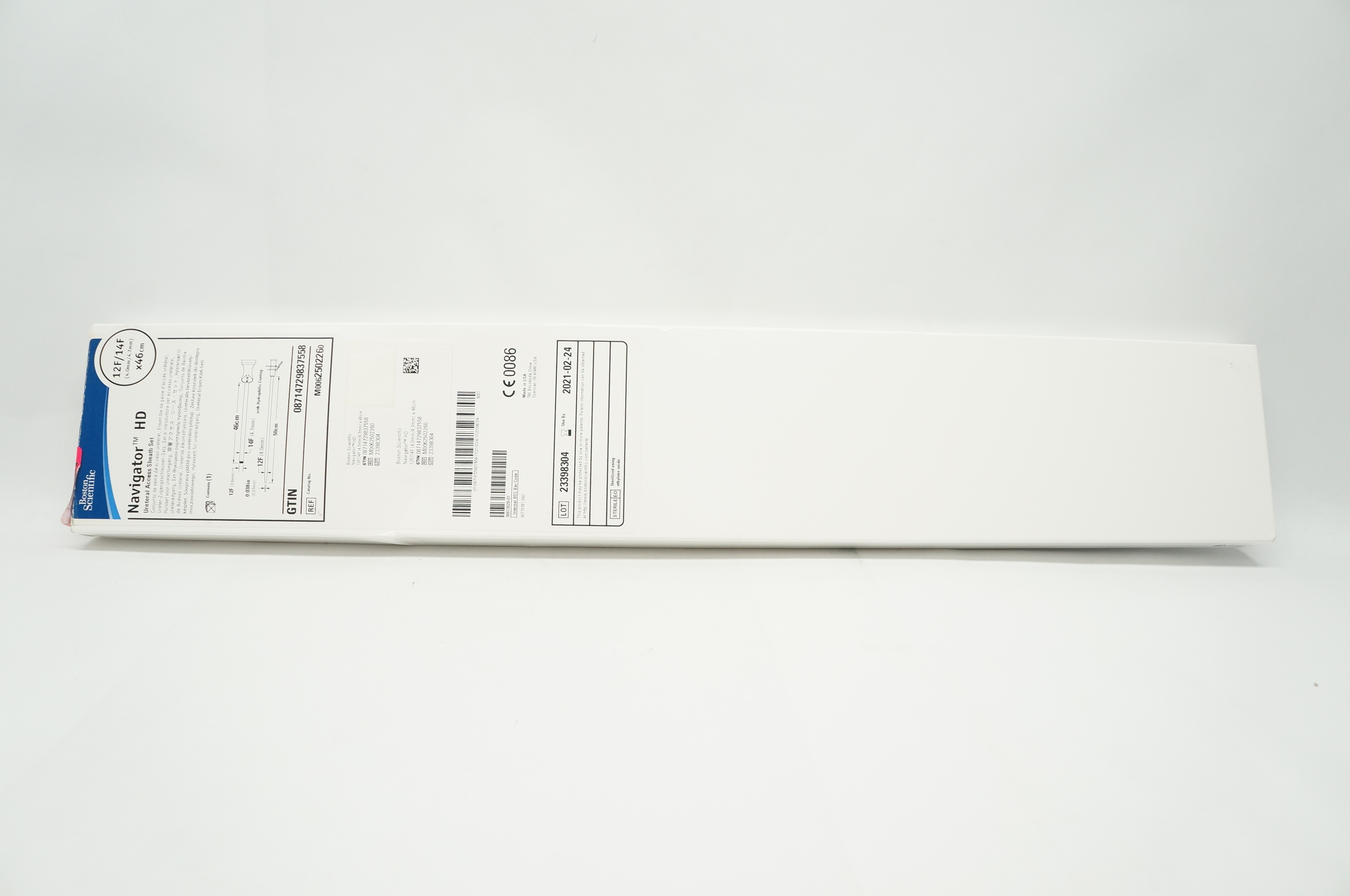 Boston Scientific 250226 NavigatorHD Ureteral Access Sheath 12F/14Fx46cm(x)