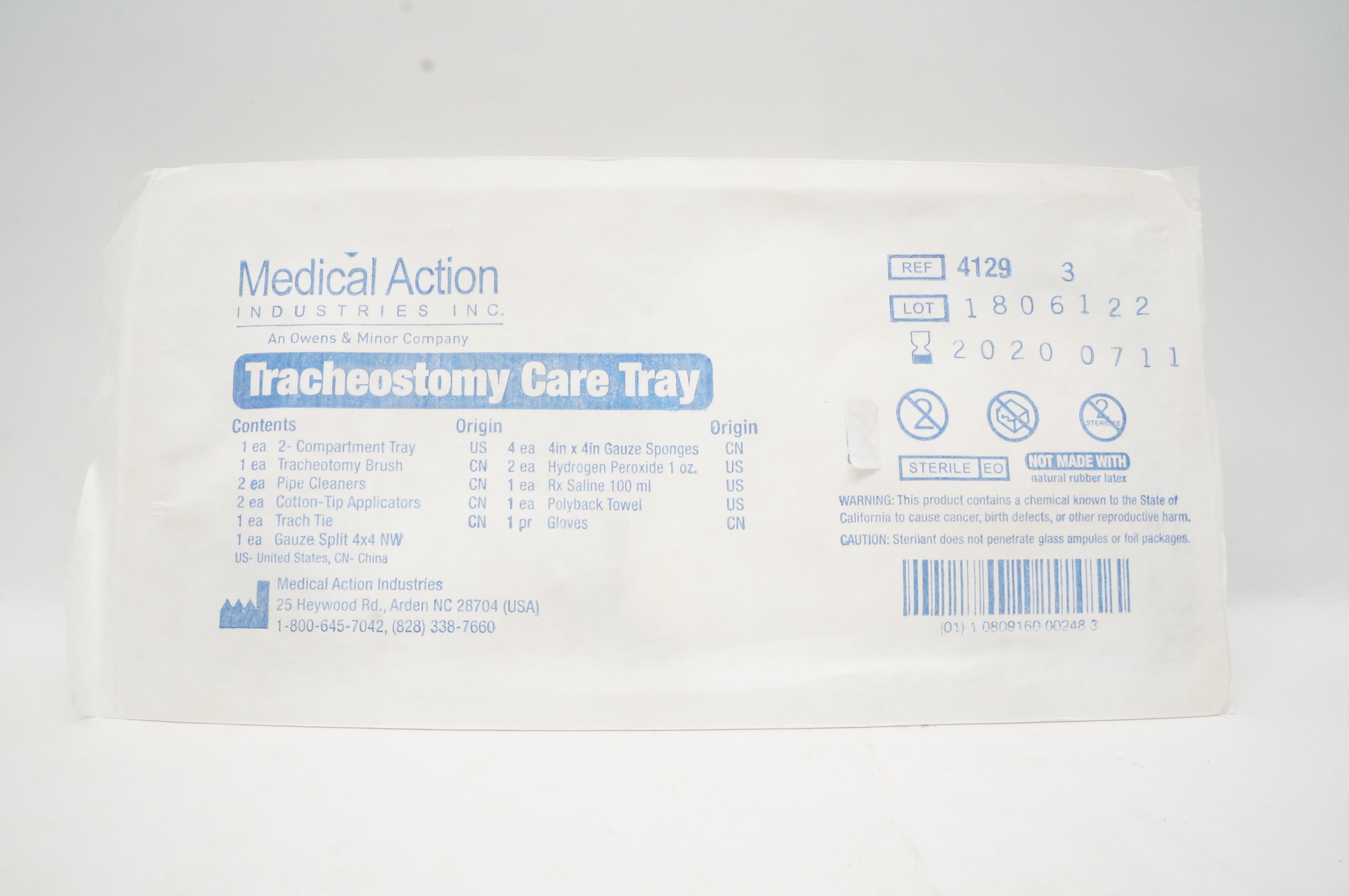 Medical Action 4129 Tracheostomy Care Tray (x)