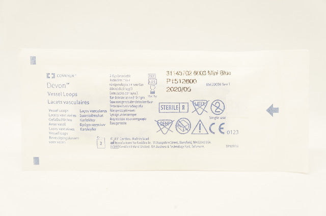 Covidien 31145702 6003 Devon Mini Blue Vessel Loops (x)  - Pack of 2