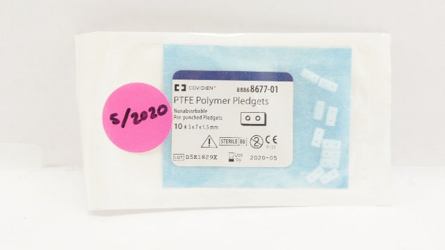 Covidien 88868677-01 PTFE Polymer Pledgets 10‡ 3 x 7 x 1.5mm (x)