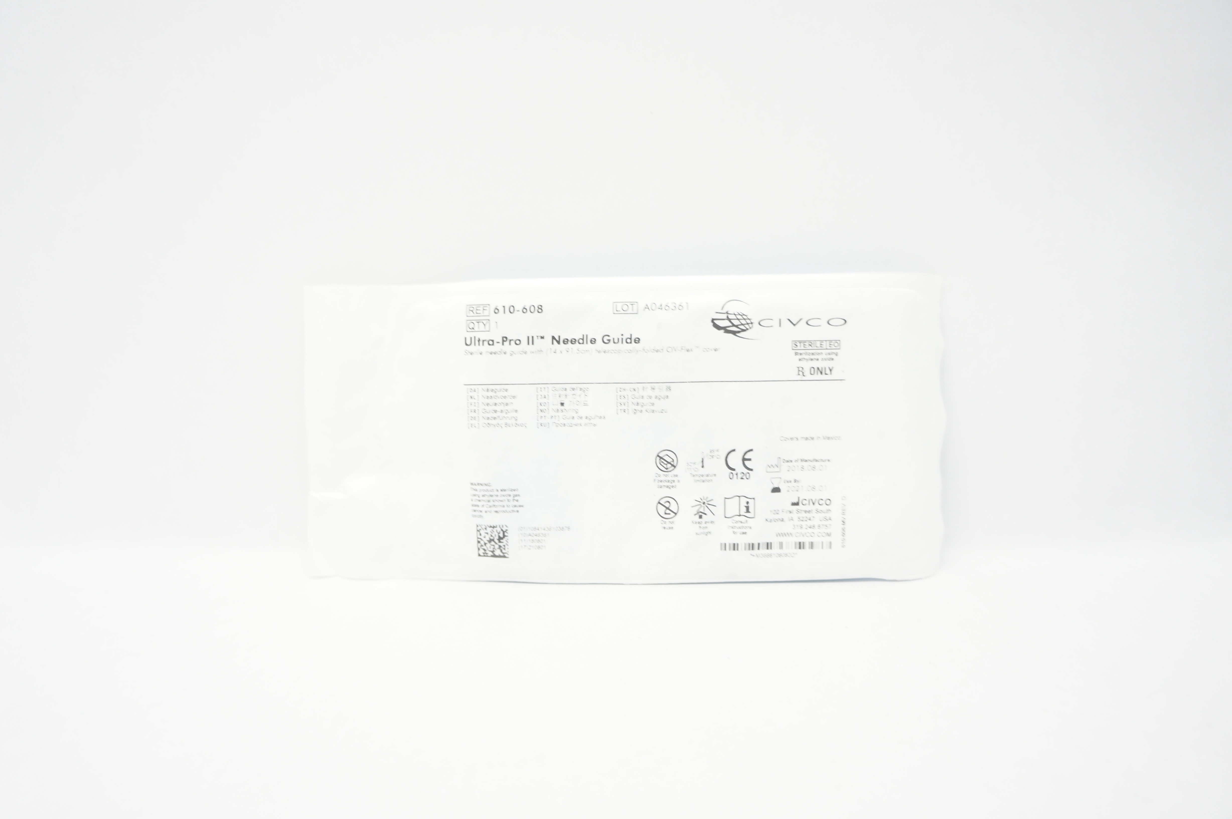 Civco 610608 UltraPro II Ndle Guide w/CIVFlex Cover 14 x 91.5cm (x)