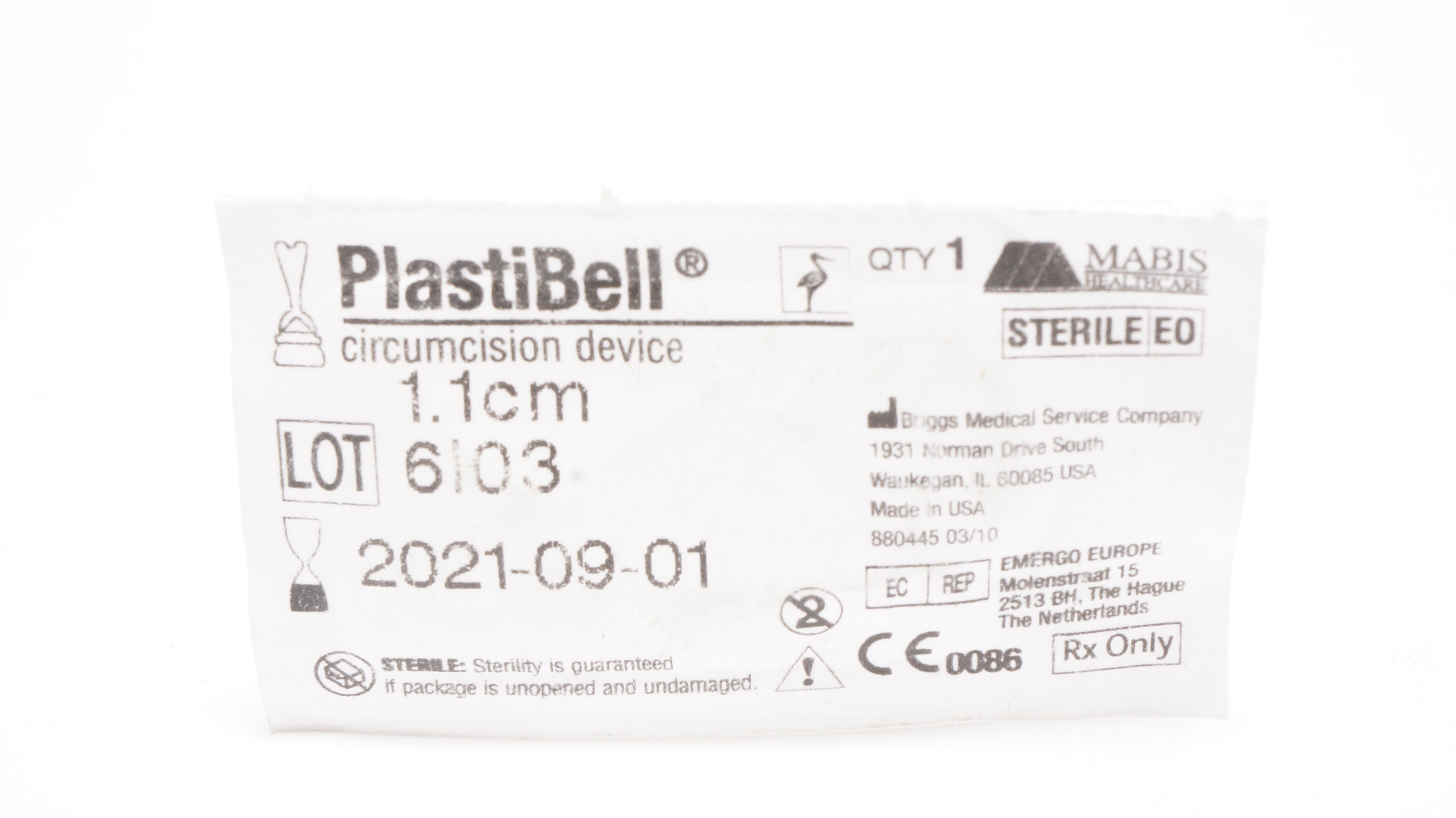 Briggs Medical PlastiBell Circumcision Device x Briggs medical plastibell circumcision device x