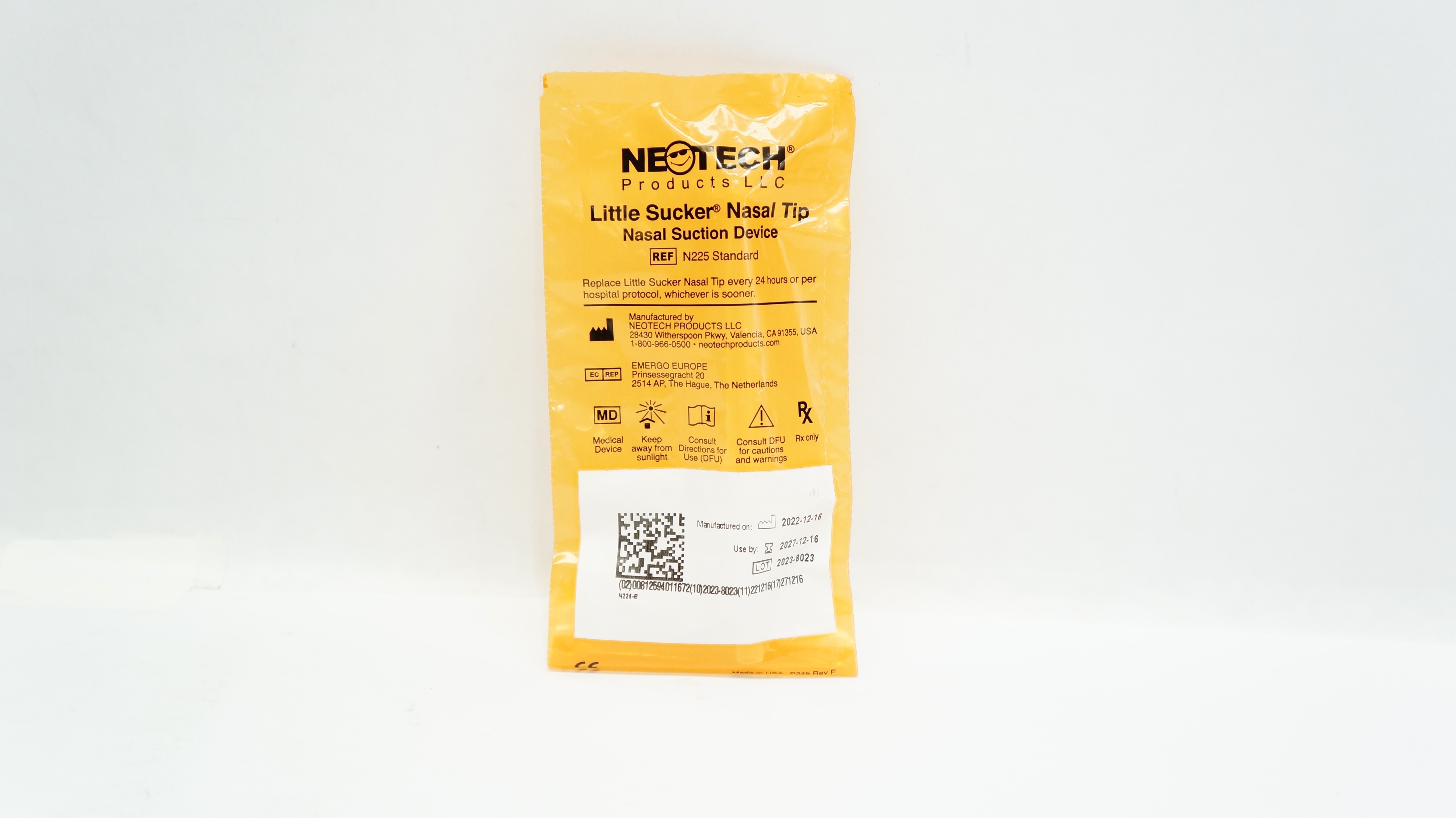 Neotech N225 Little Sucker Nasal Tip Nasal Suction Device Standard