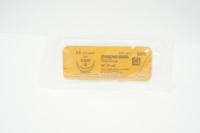 Ethicon X977 2-0 Ethibond Excel Polyester Stre V-7 26mm 1/2c Tapercut, 30inch(x)
