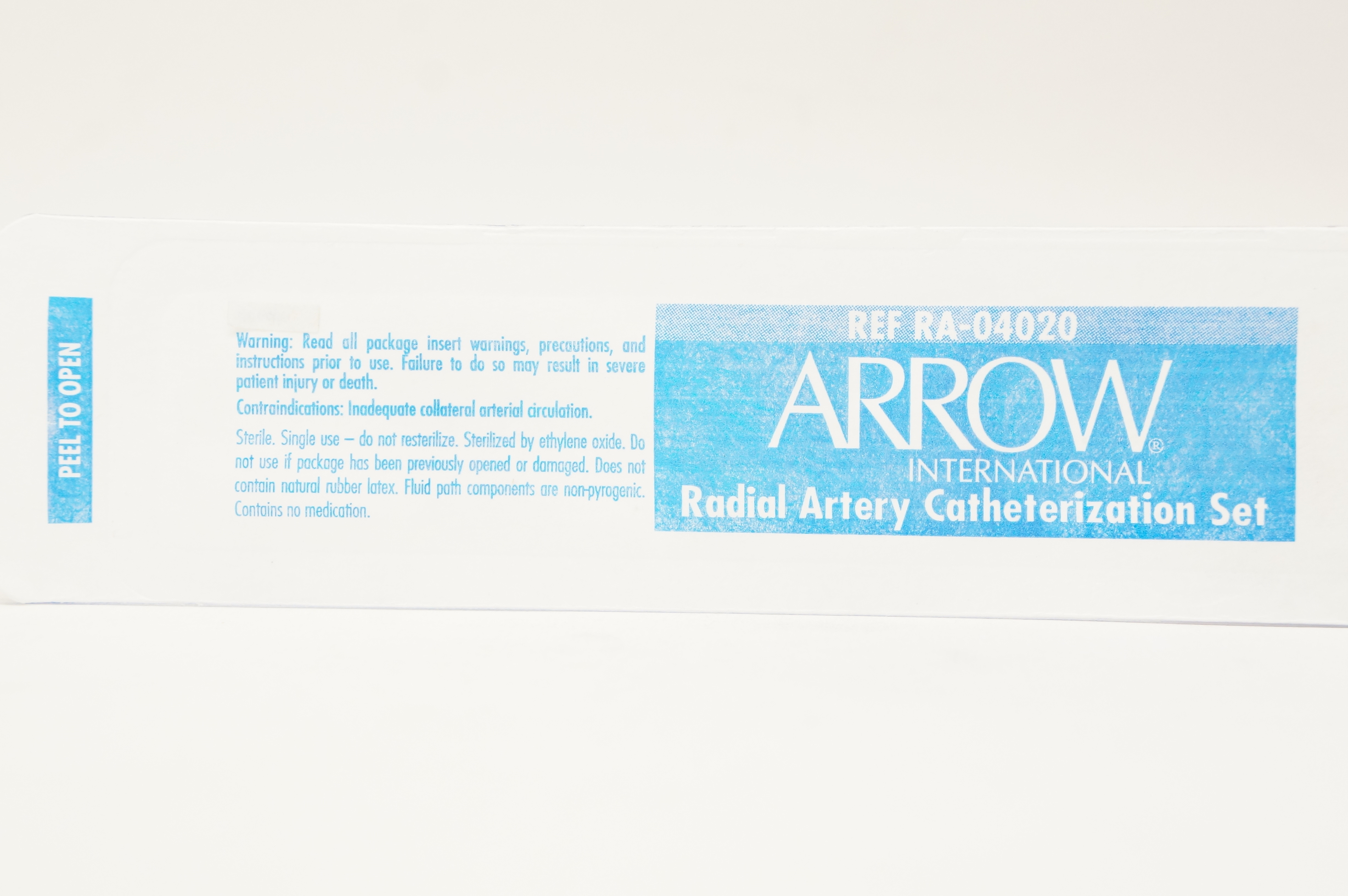 Arrow RA-04020 International Radial Artery Catheterization Set 20Ga x 1 ...