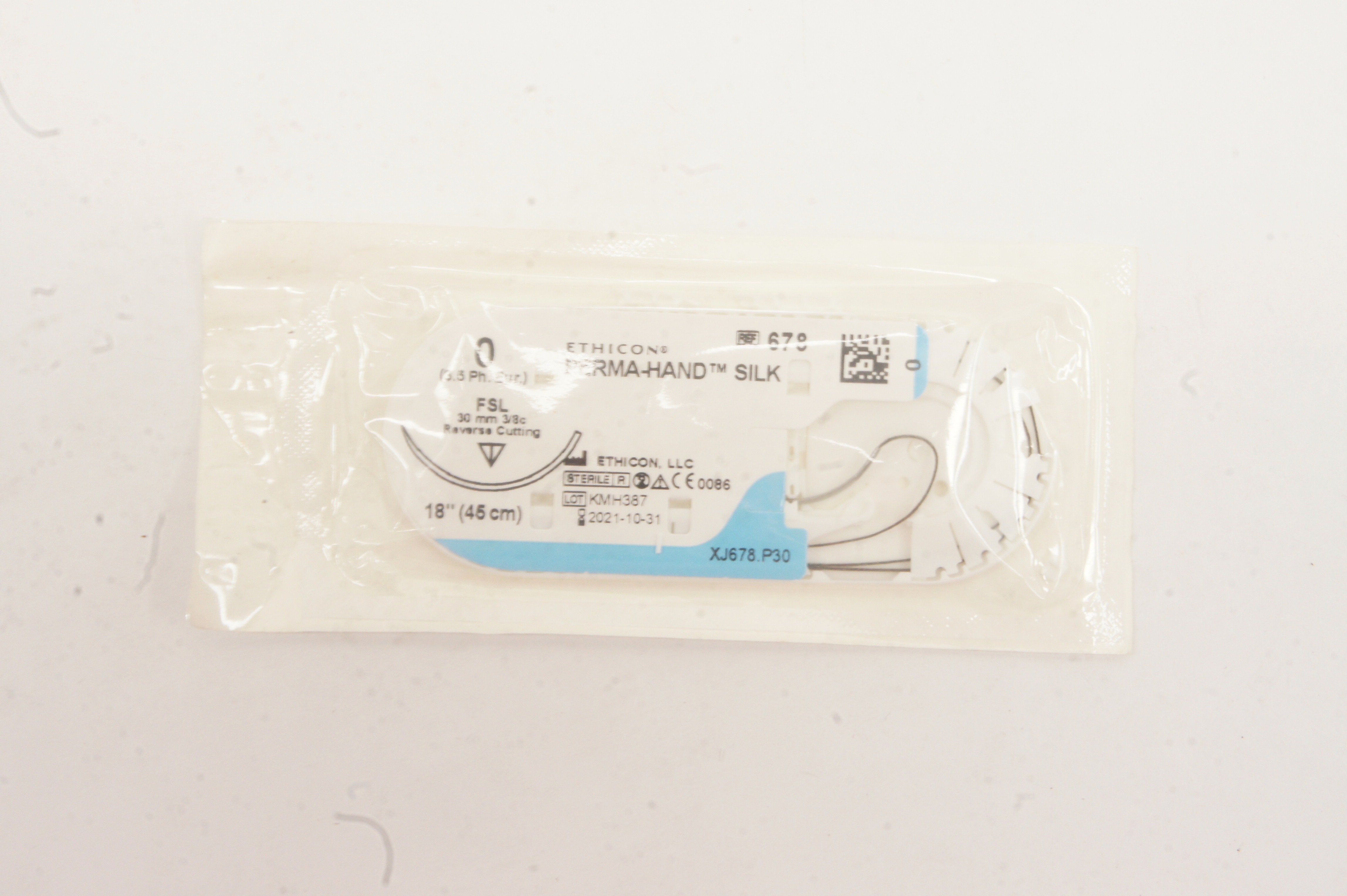 Ethicon 678 0 PERMA-HAND SILK, FSL, 30mm 3/8c, 18inch