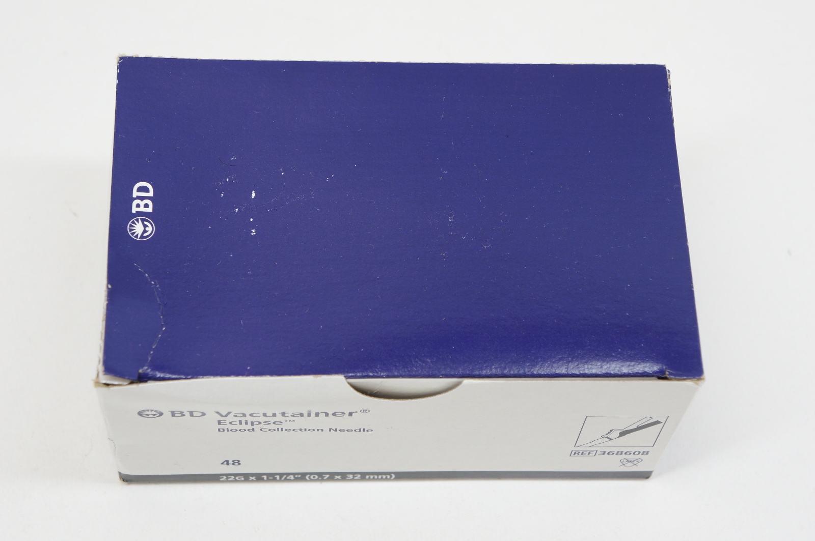 BD 368608 Vacutainer Eclipse Blood Collection Ndle 22G x 1-1/4inch - Box of 48
