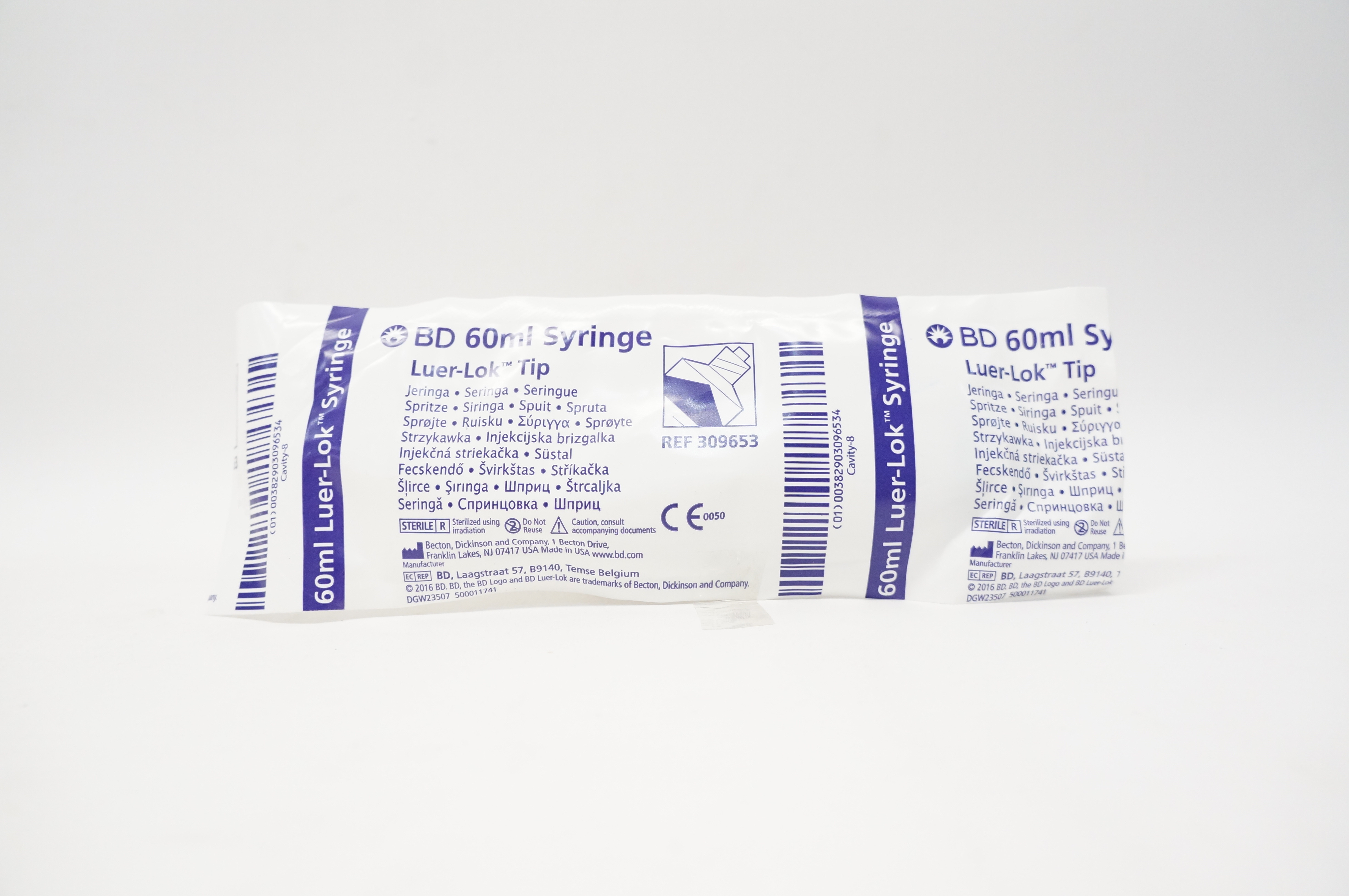 BD 309653 60ml Syringe Luer-Lok Tip (x)