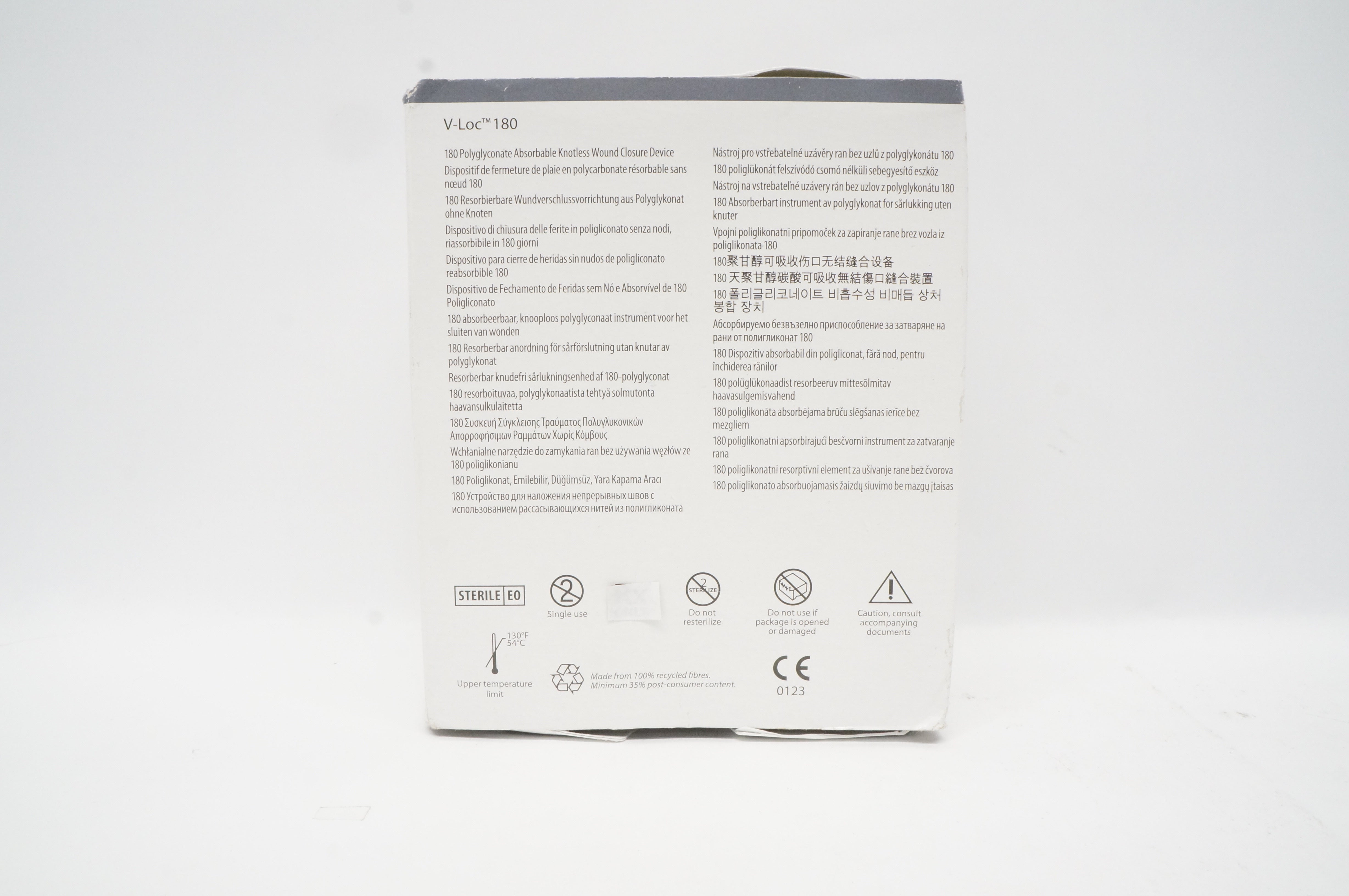 Covidien VLOCL2825 2-0 V-Loc 180, GS-11 Cutting, 1/2 37mm, 18in (x)- Box of 12