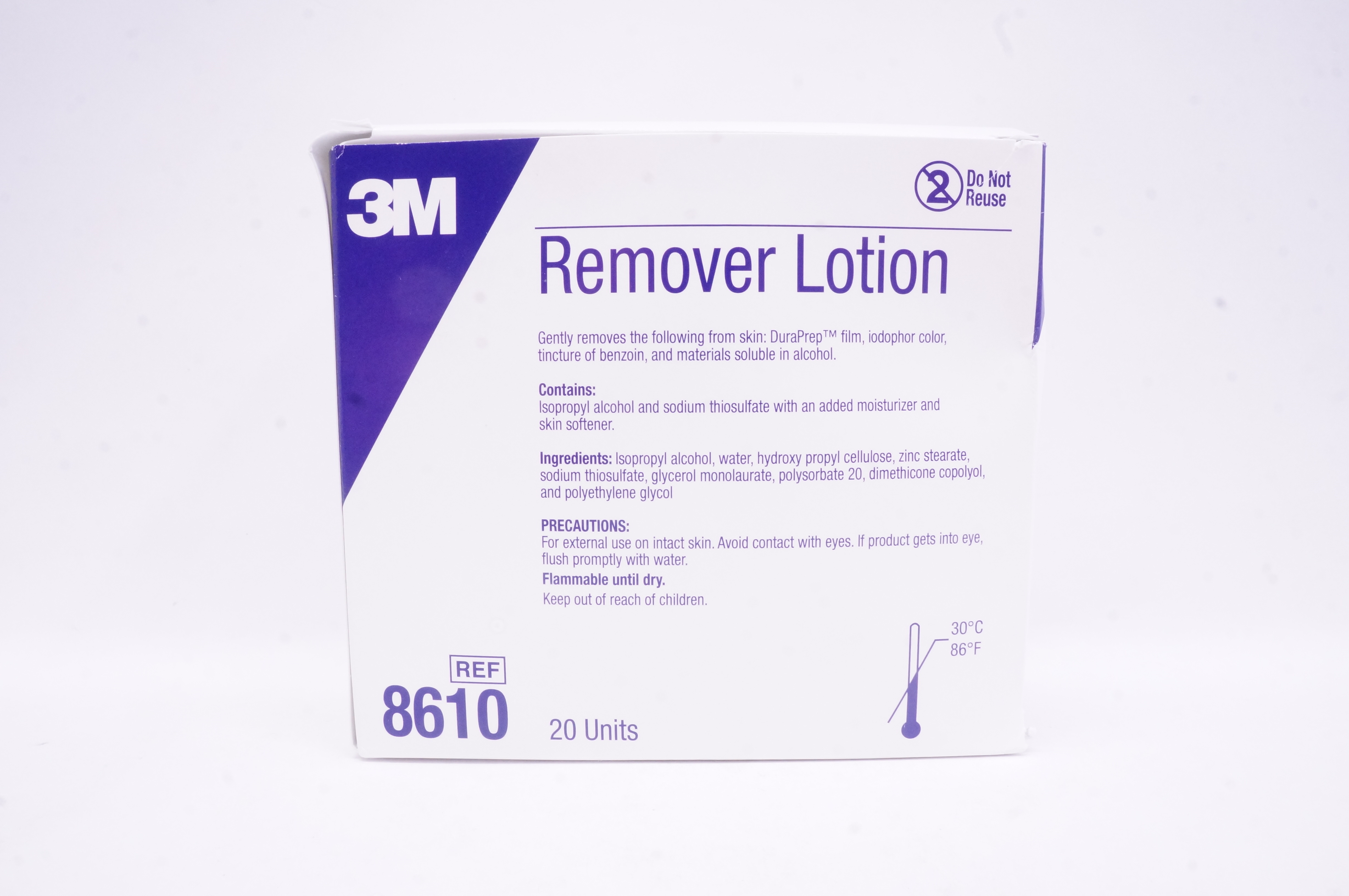 3M 8610 Remover Lotion (x) - Box of 20