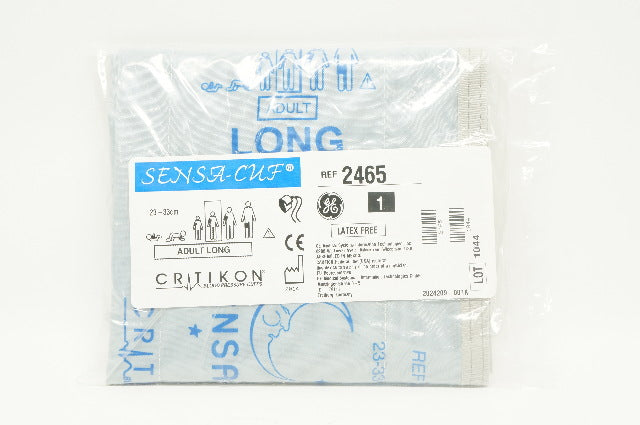 GE 2465 Critikon Blood Pressure Cuffs Sensa-Cuf Adult Long 23-33cm