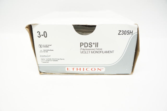 Ethicon Z305H 3-0 PDS II Synthetic Stre RB-1 17mm 1/2c Taper 27inch - Box of 34
