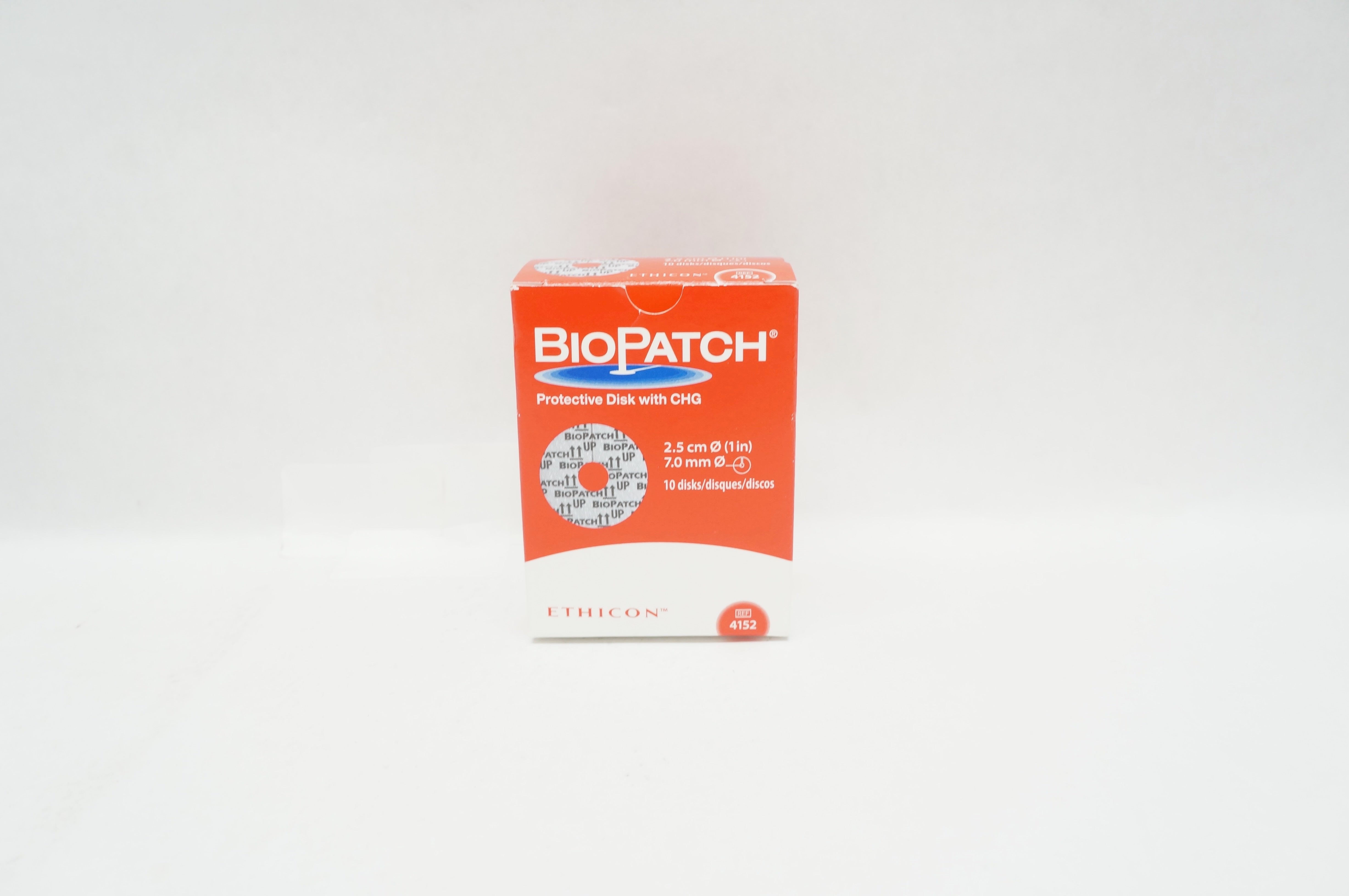 Ethicon 4152 BioPatch Protective Disk with GHG 1inch x 7.0mm (x) - Box of 10